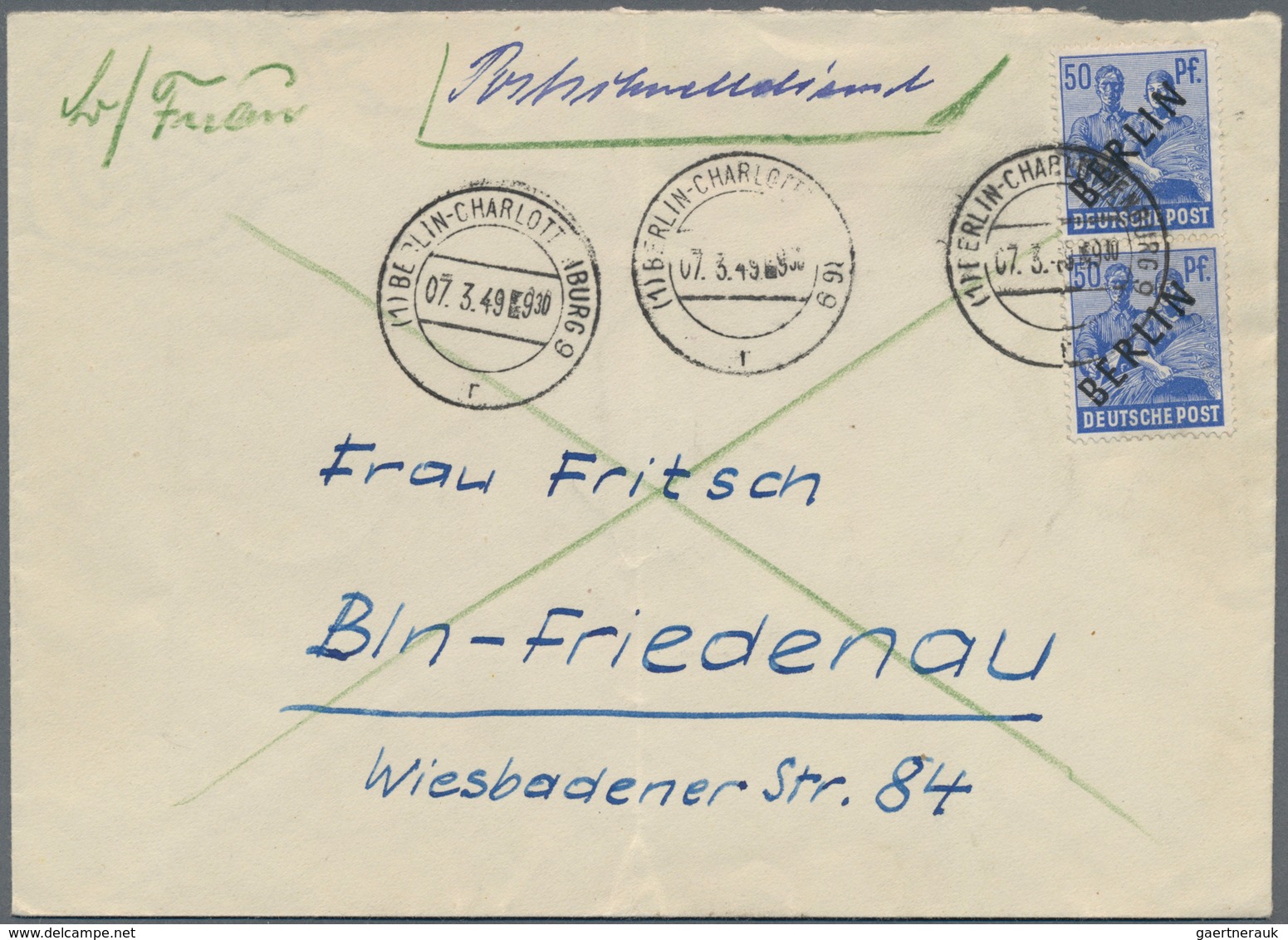 Berlin: 1947/1982, Umfassende, Sehr Inhaltsreich Und Hochwertig Besetzte Sammlung Von Ca. 350 Briefe - Cartas & Documentos