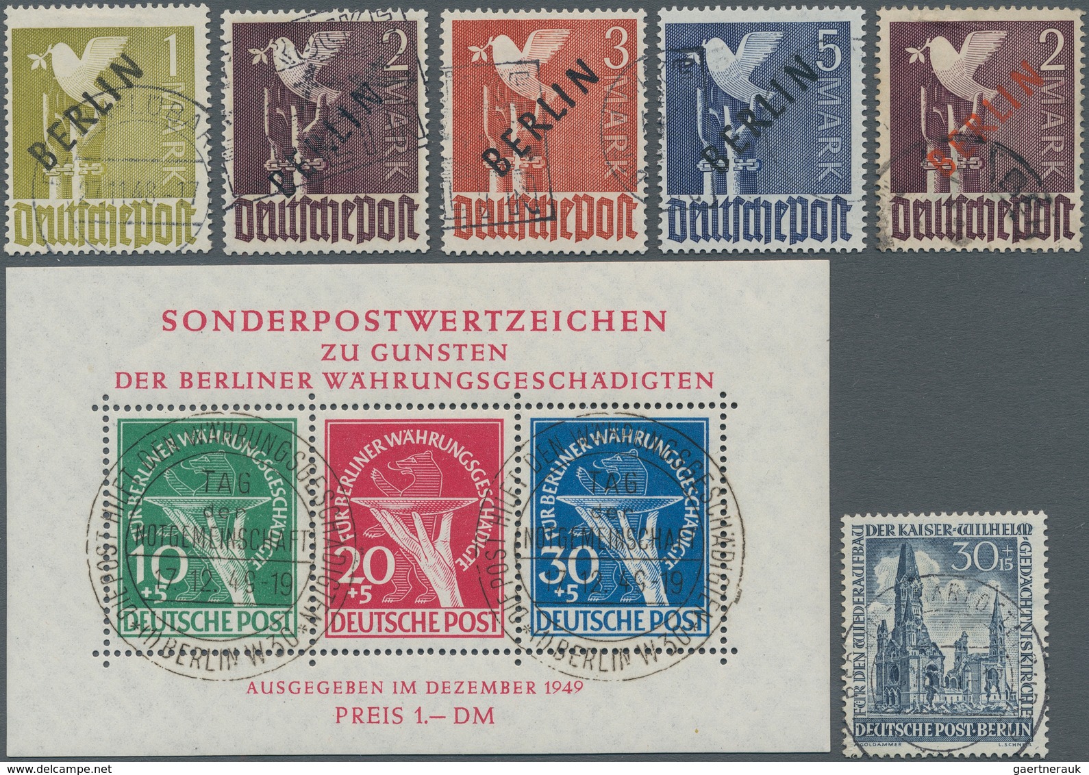 Berlin: 1948/1990, In Den Hauptnummern Fast Komplette Sammlung (Nr. 68-70 Fehlen), Teuere Aufdruckma - Cartas & Documentos