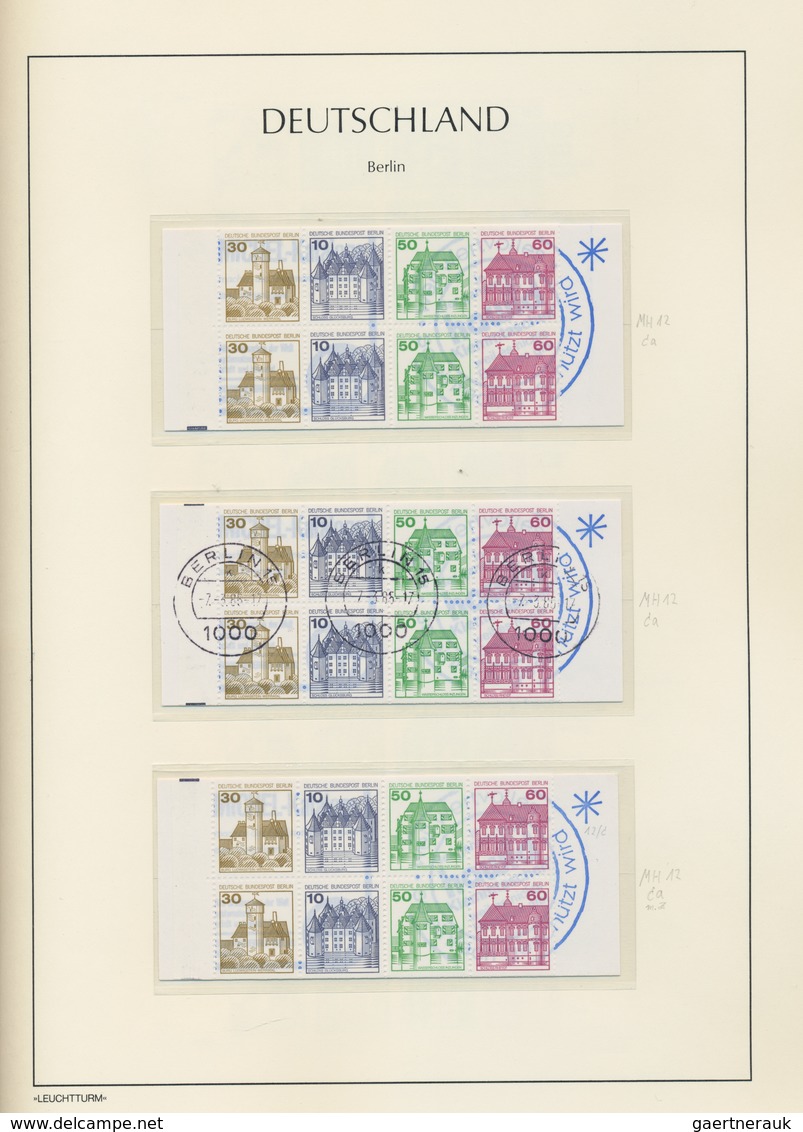 Berlin: 1977/1989, Umfassende Spezialsammlung Der Ausgaben Burgen Und Schlösser Sowie Sehenswürdigke - Briefe U. Dokumente