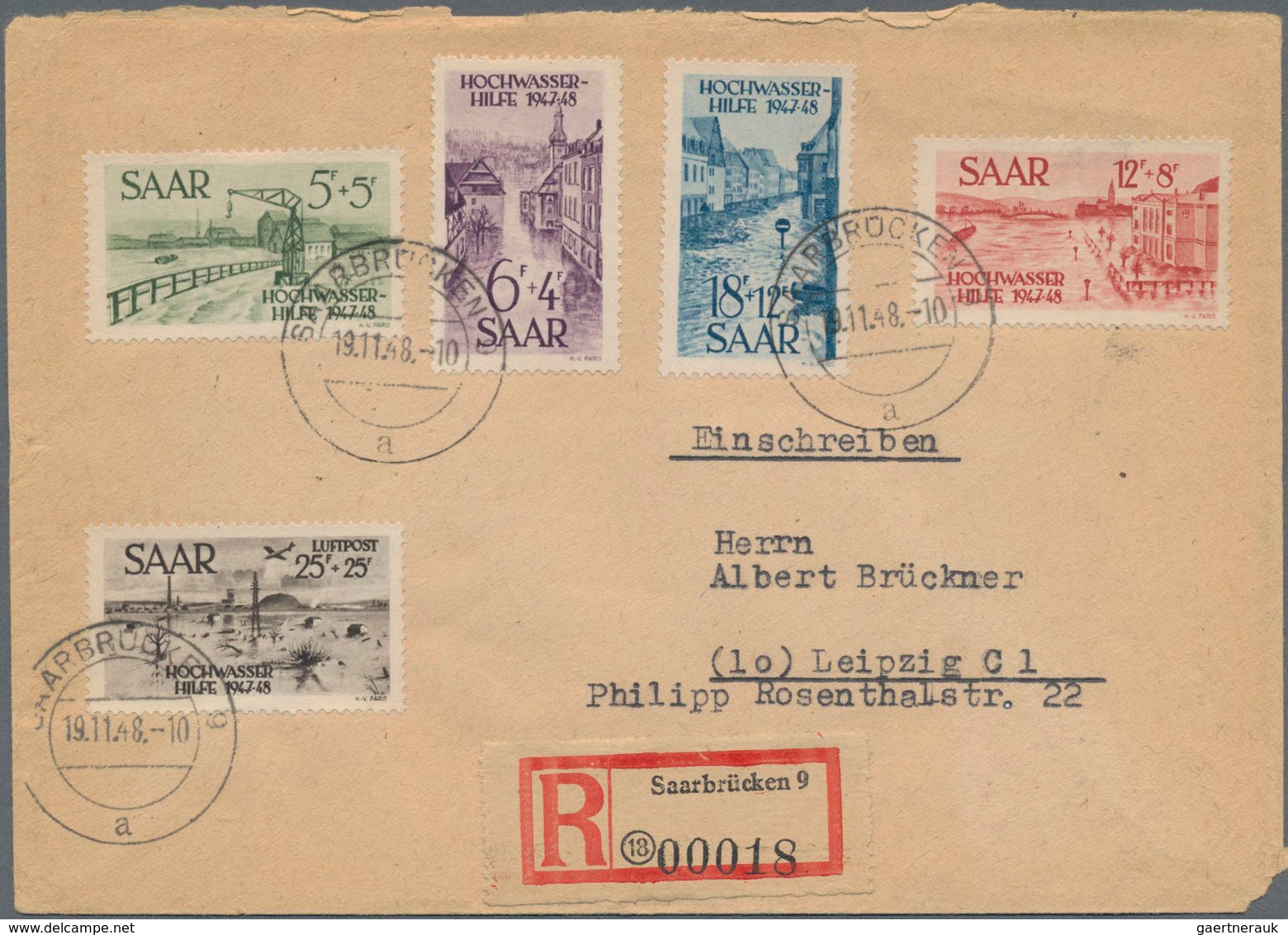 Saarland (1947/56): 1920/1959, Partie Von Ca. 200 Briefen Und Karten Ab Etwas Altsaar Und Hauptwert - Ongebruikt