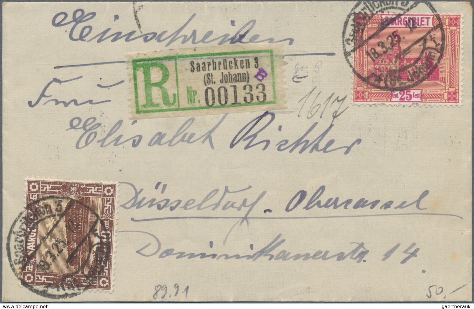 Saarland (1947/56): 1945-1955, Posten Mit Rund 45 Belegen, Zumeist R-Briefe Mit Vielen Unterschiedli - Nuevos