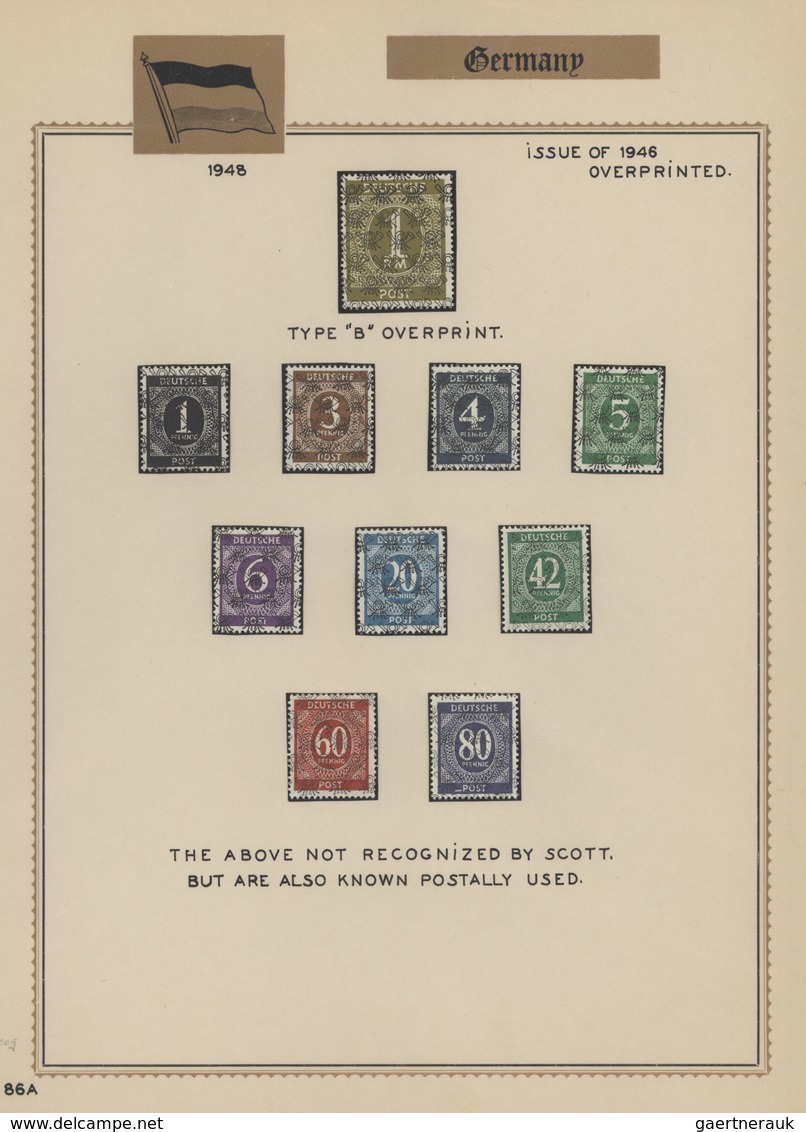 Bizone: 1946/1949, All.Bes. Und Hauptwert Bizone, Saubere Ungebrauchte Sammlung Auf Selbstgestaltene - Andere & Zonder Classificatie