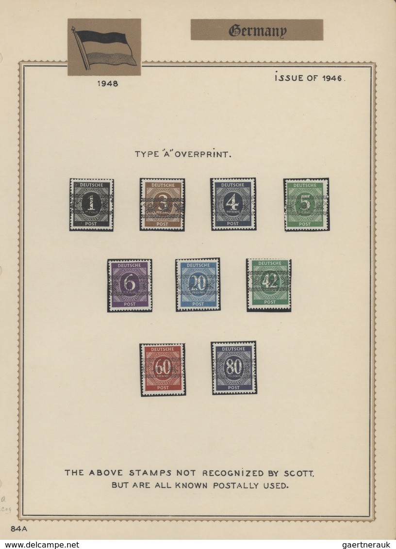 Bizone: 1946/1949, All.Bes. Und Hauptwert Bizone, Saubere Ungebrauchte Sammlung Auf Selbstgestaltene - Andere & Zonder Classificatie