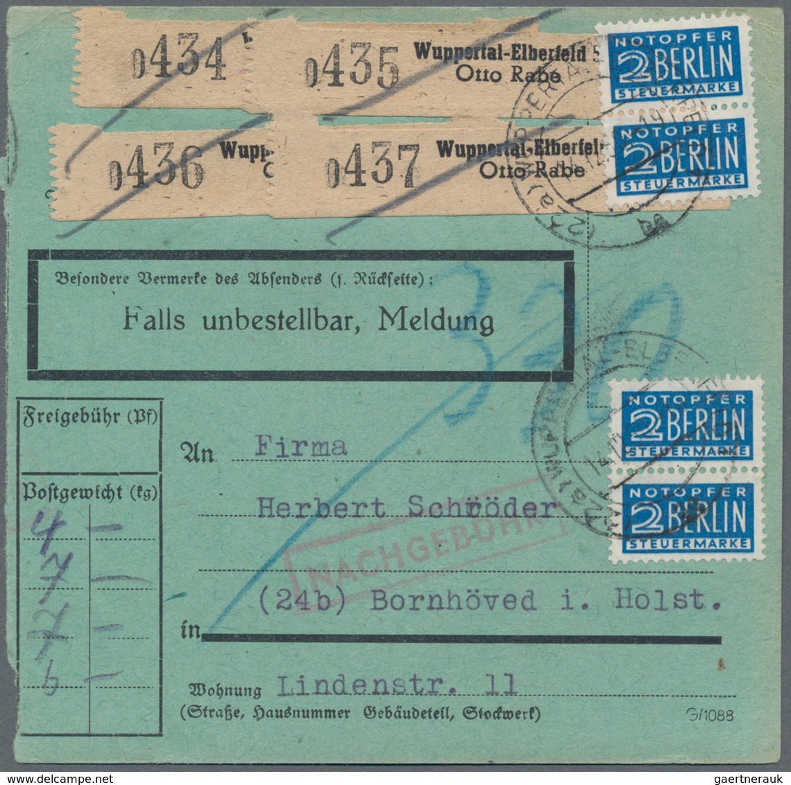 Bundesrepublik Deutschland: 1949 Ab, Partie Mit Ca.130 Belegen, Dabei Dauerserien Ab Posthorn Mit Wa - Colecciones