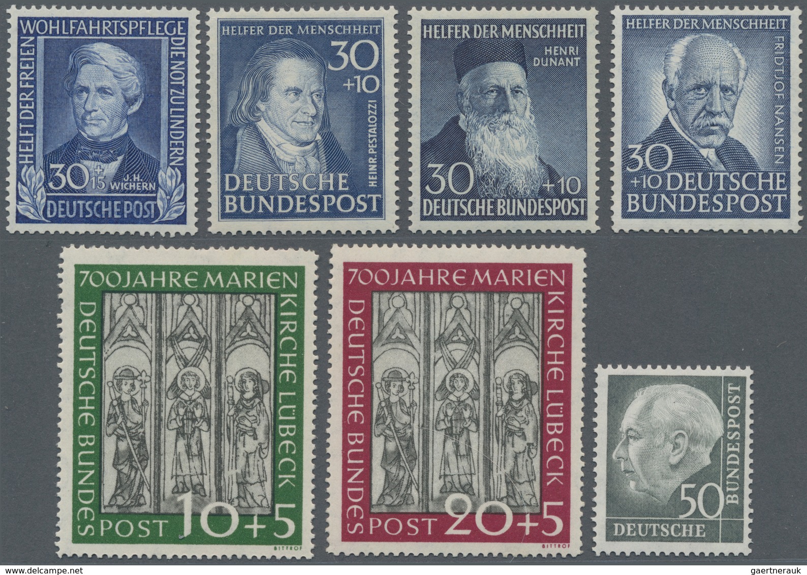 Bundesrepublik Deutschland: 1949/1997 (ca.), Umfangreicher Dublettenbestand Einschl. Teilsammlung In - Colecciones
