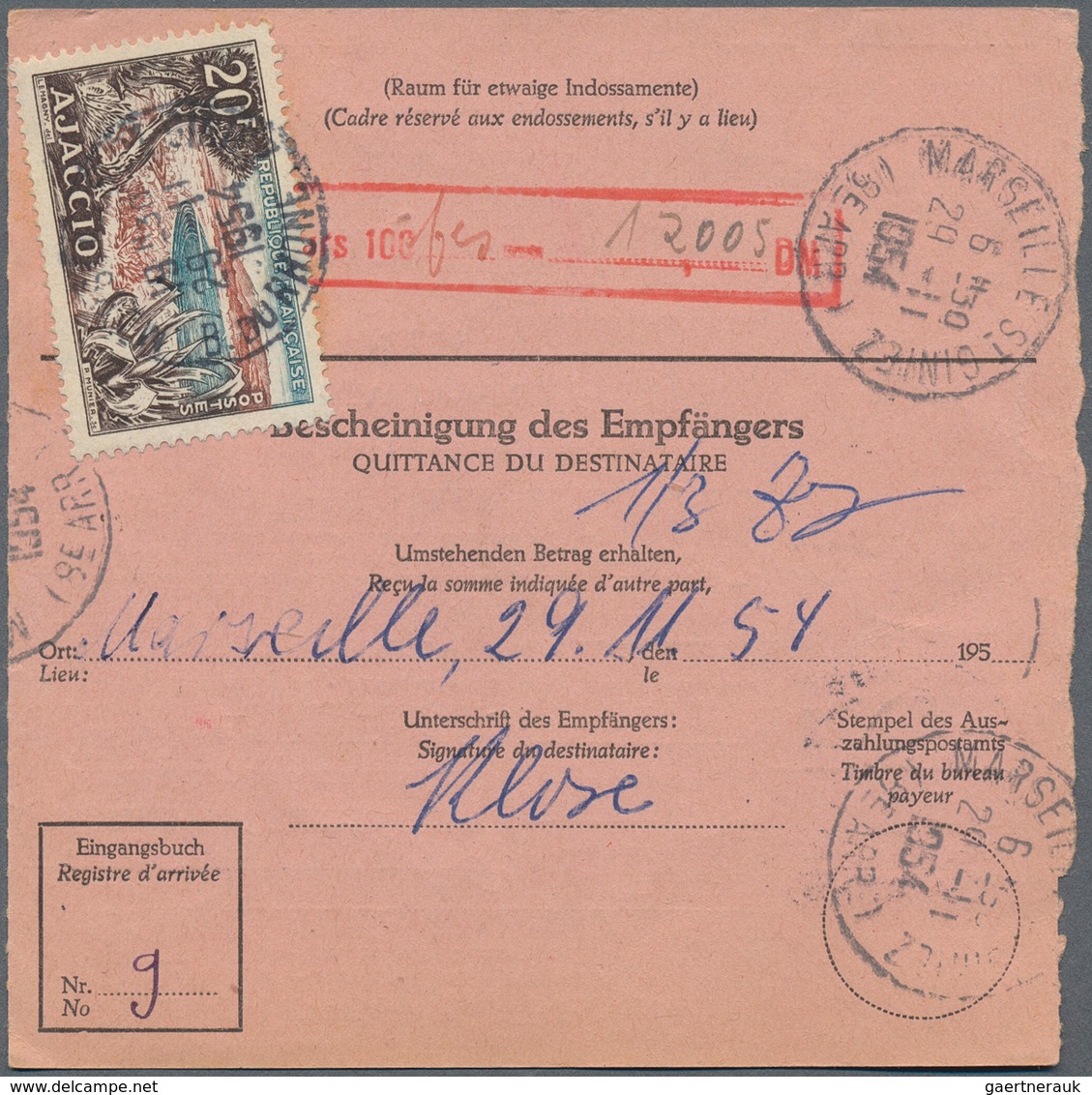 Bundesrepublik Deutschland: 1950er. Lot Von 1000 Auslandspostanweisungen Und Postanweisungen Mit Pos - Verzamelingen
