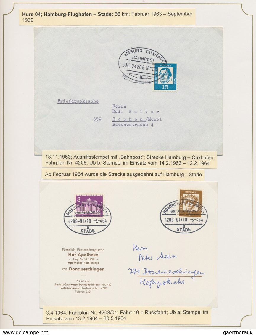 Bundesrepublik Deutschland: 1951 - 1988, ÜBERLANDPOST Mit UMARBEITUNG: Umfangreiche Sammlung, Ausste - Colecciones