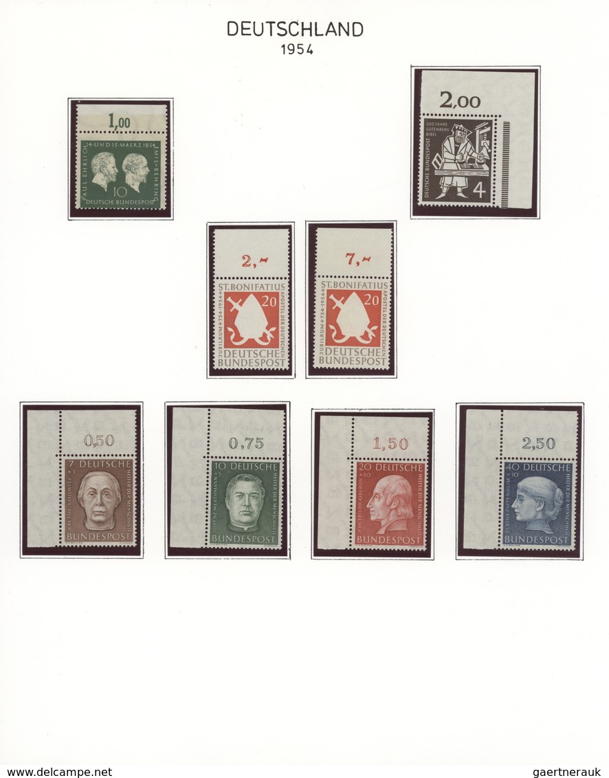 Bundesrepublik Deutschland: 1951/1993, Meist Postfrische Und Teils Auch Etwas Sauber Rundgestempelte - Colecciones