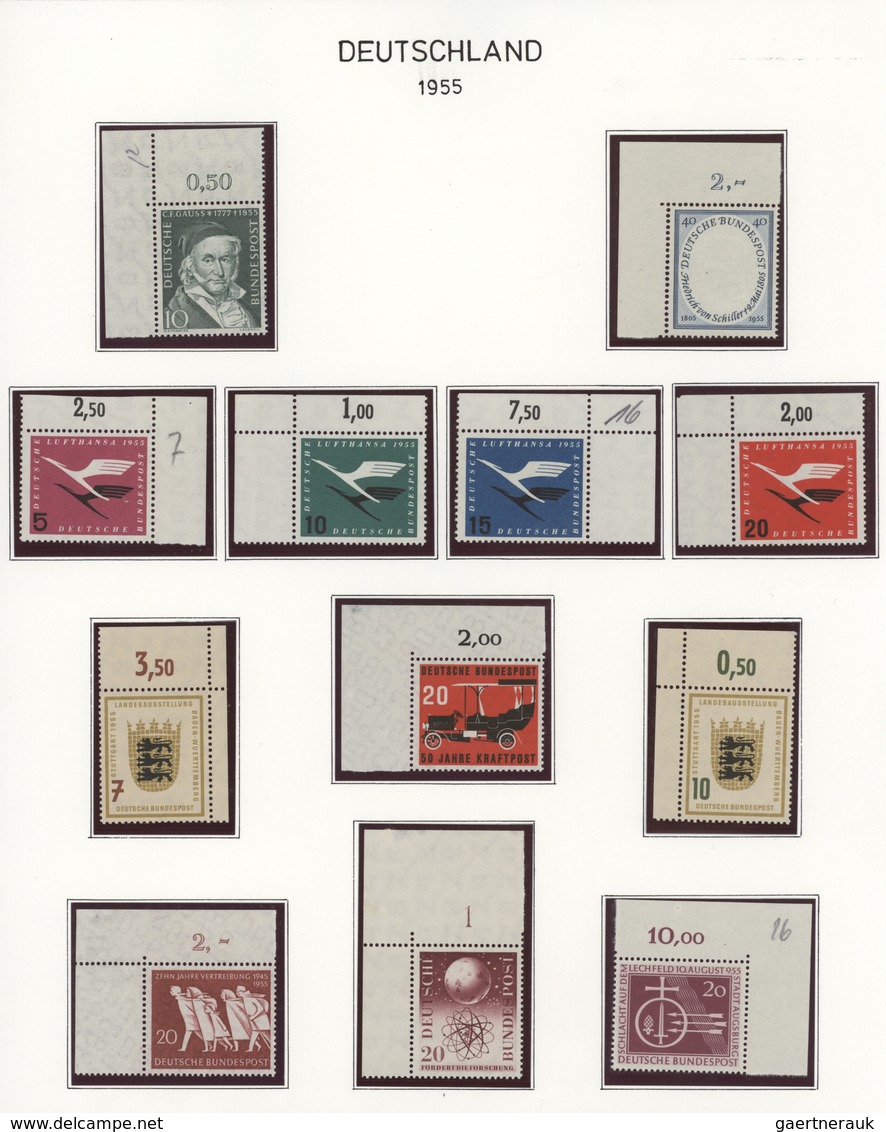 Bundesrepublik Deutschland: 1951/1993, Meist Postfrische Und Teils Auch Etwas Sauber Rundgestempelte - Verzamelingen
