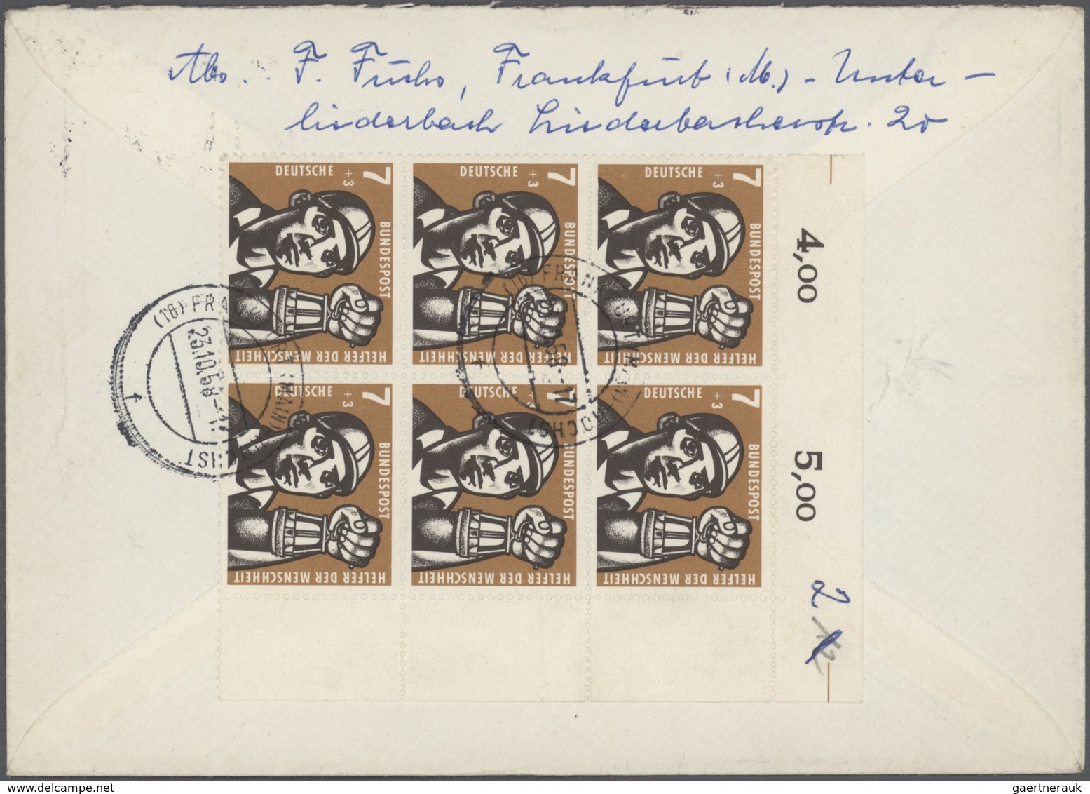 Bundesrepublik Deutschland: 1954/1959, vielseitige Sammlung von ca. 340 Briefen und Karten mit Sonde