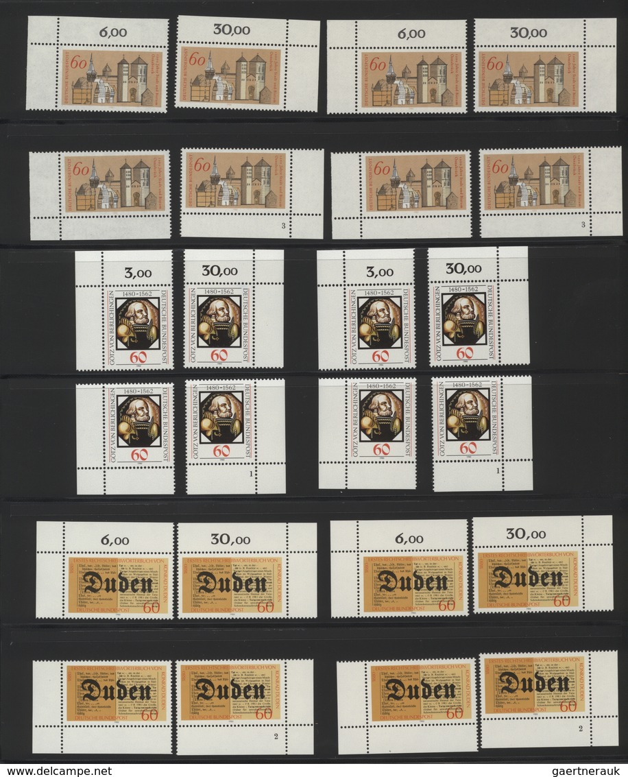 Bundesrepublik Deutschland: 1954/1992, Reichhaltiger Postfrischer Sammlungsbestand In Sieben Grünen - Verzamelingen