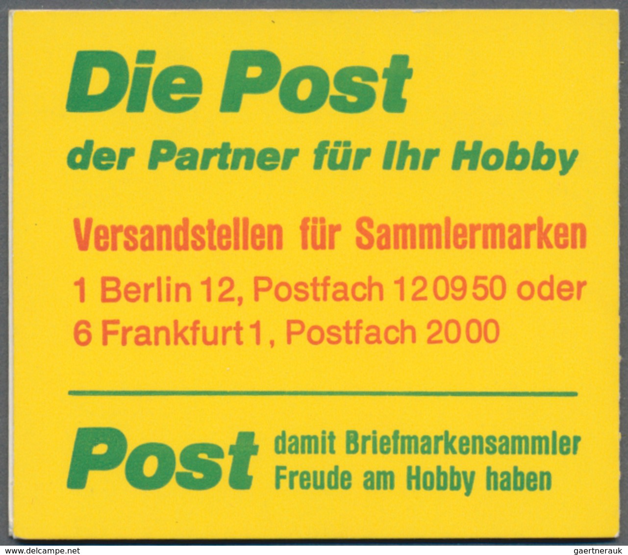 Bundesrepublik - Markenheftchen: 1972/1996 (ca.), Bestand Von Ca. 500 Markenheftchen Bund Und Berlin - Sonstige & Ohne Zuordnung