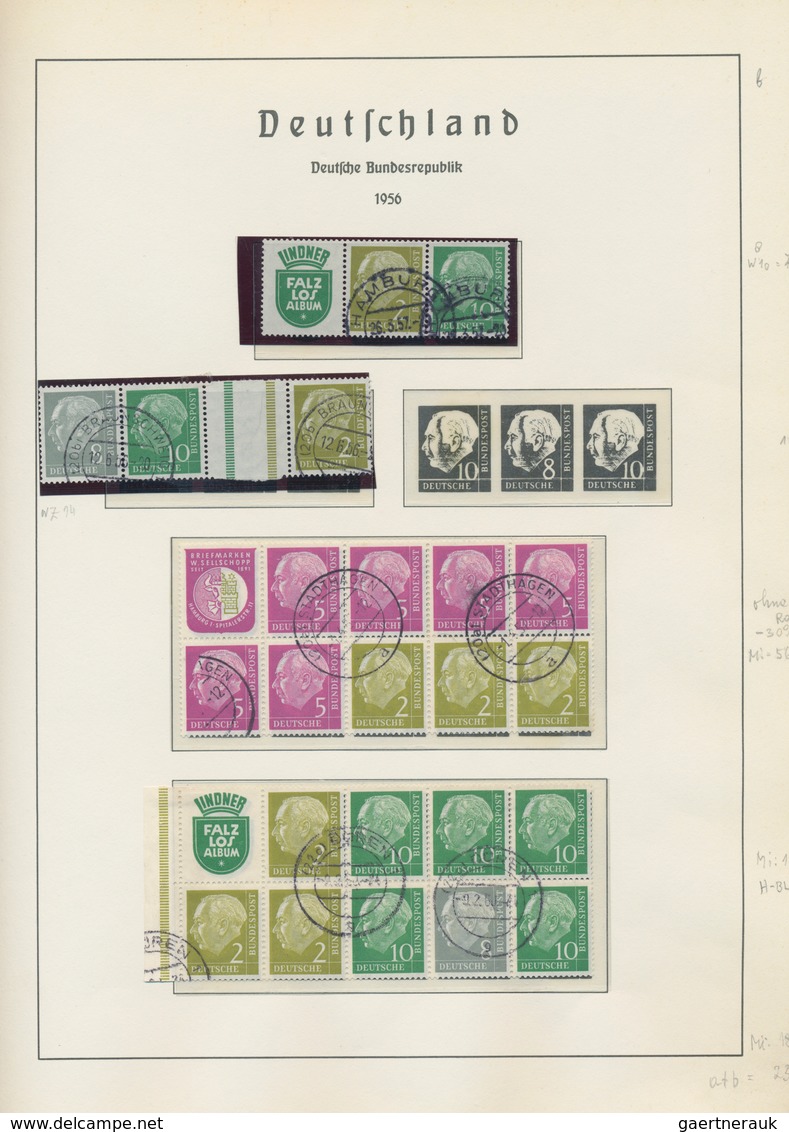 Bundesrepublik - Zusammendrucke: 1951/1989, Sauber Rundgestempelte Sammlung Der Zusammendrucke Ab Po - Se-Tenant