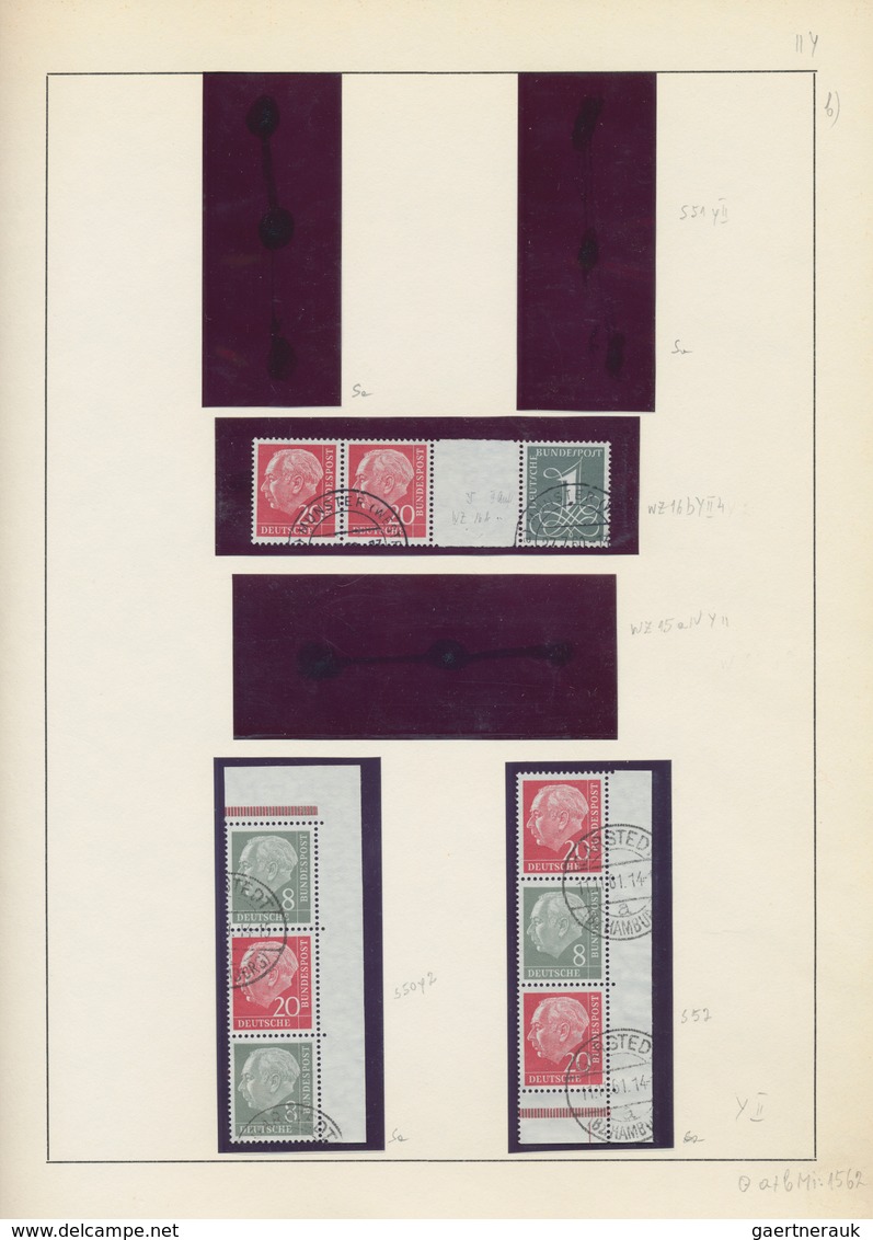 Bundesrepublik - Zusammendrucke: 1951/1989, Sauber Rundgestempelte Sammlung Der Zusammendrucke Ab Po - Se-Tenant