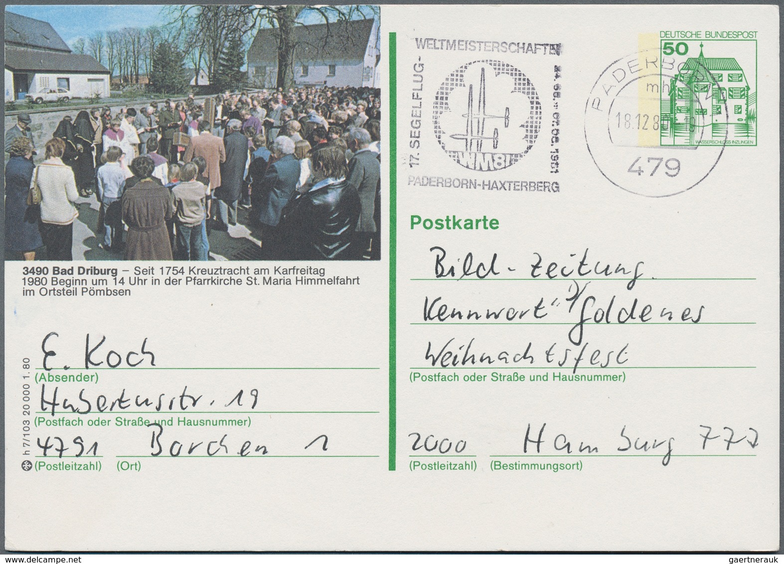 Bundesrepublik - Ganzsachen: 1975/88 Ca. 1.740 Bildpostkarten, Davon Ca. 500 Ungebraucht, Sehr Große - Sonstige & Ohne Zuordnung