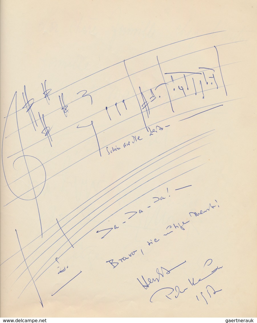 Autographen: 1956-1963, Gästebuch Des Travestie-Cabarets Bar-Celona In Hamburg, Gegründet 1948 Von J - Andere & Zonder Classificatie