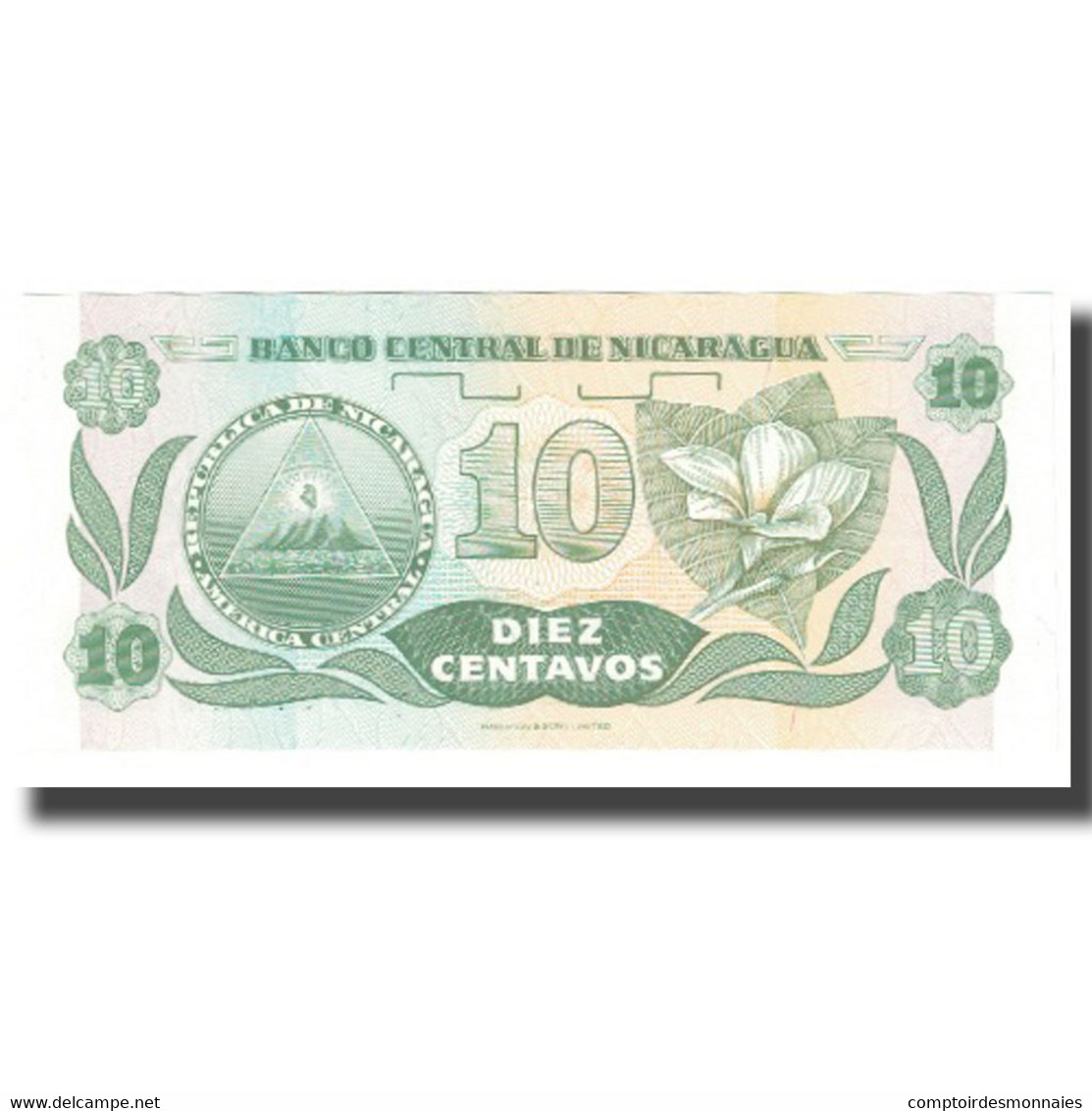 Billet, Nicaragua, 10 Centavos, KM:169a, NEUF - Nicaragua