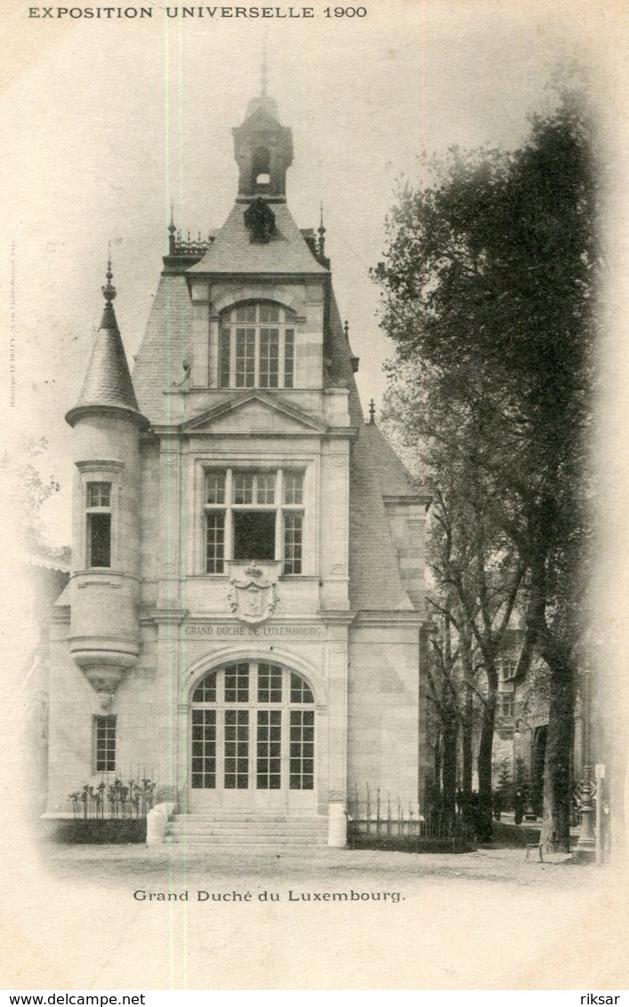 LUXEMBOURG(EXPOSITION UNIVERSELLE PARIS 1900) - Autres & Non Classés