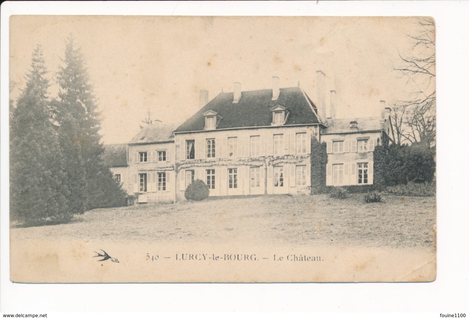 Carte  De  Lurcy Le Bourg  Le Château ( Recto Verso ) - Autres & Non Classés