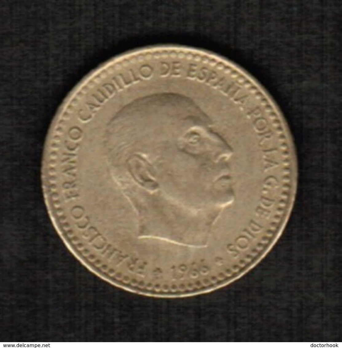 SPAIN  1 PESETA 1966 (73) (KM # 796) #5300 - 1 Peseta