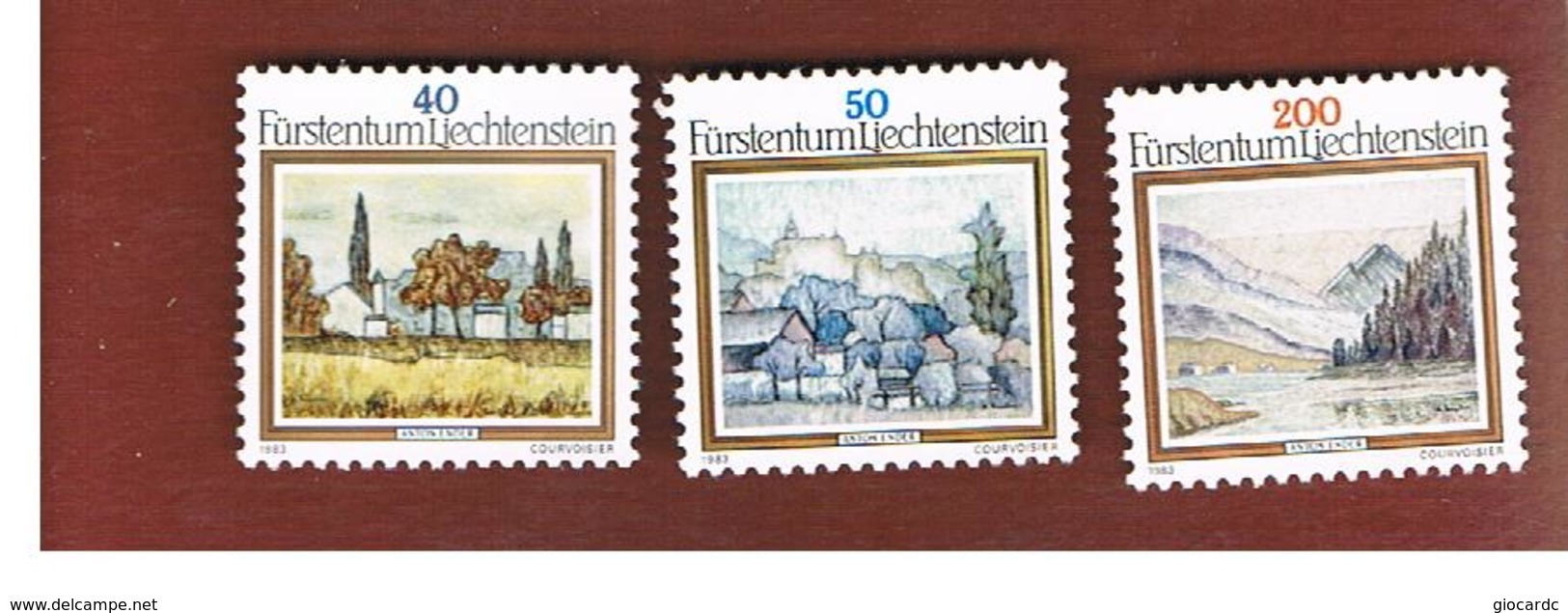 LIECHTENSTEIN - SG  820.822 -   1983 PAINTINGS BY A. ENDER  (COMPLET SET OF 3)   - NUOVI  (MINT) ** - Nuovi