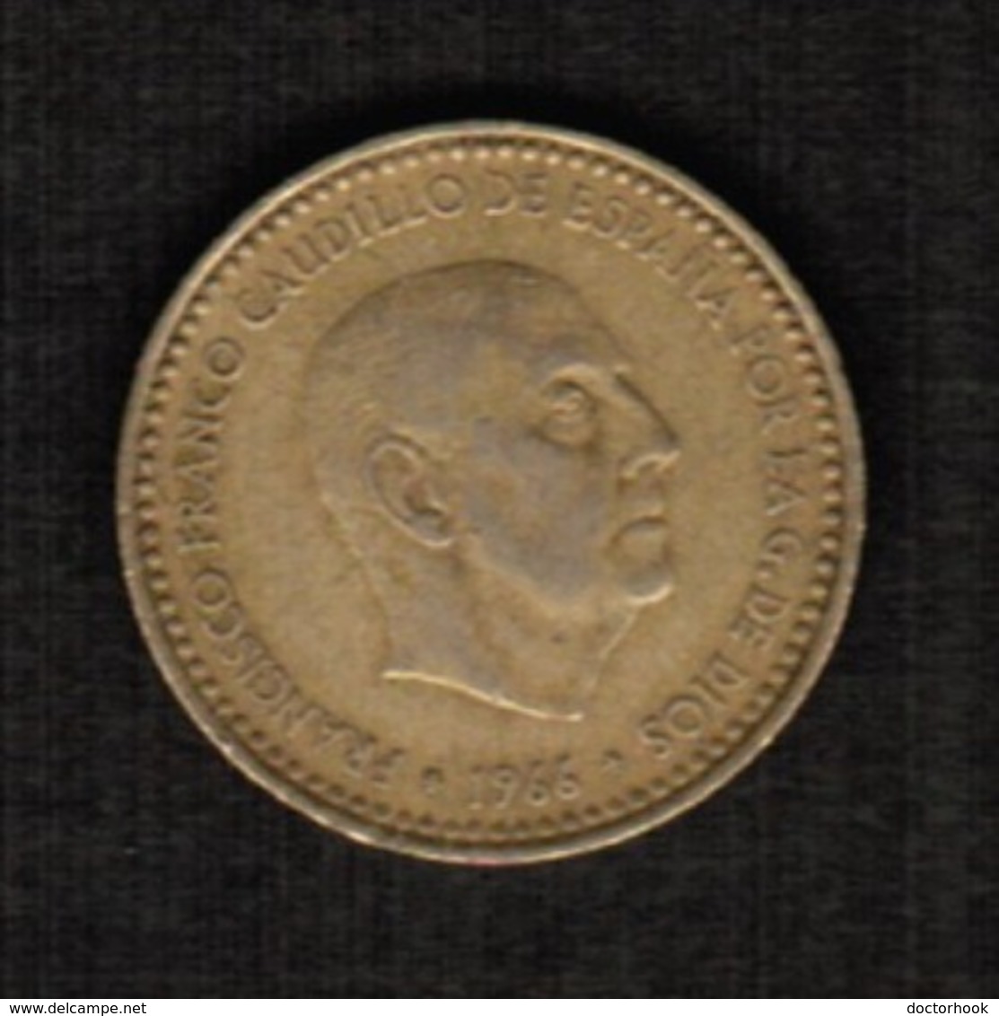 SPAIN  1 PESETA 1966 (74) (KM # 796) #5301 - 1 Peseta