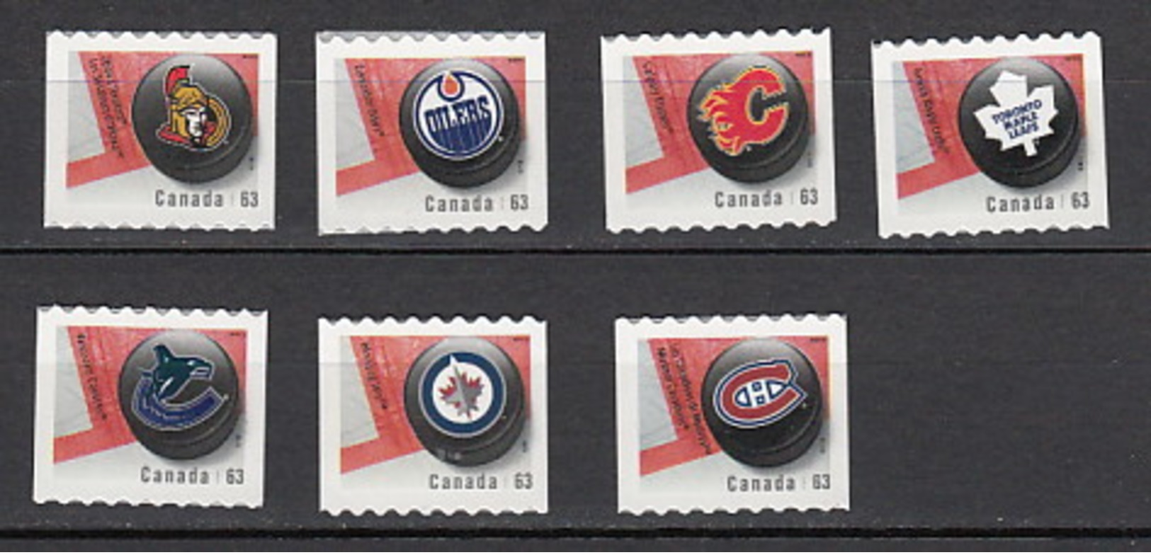 2013 Canada Neuf** N° 2902/08 Sport : Hockey Sur Glace - Unused Stamps