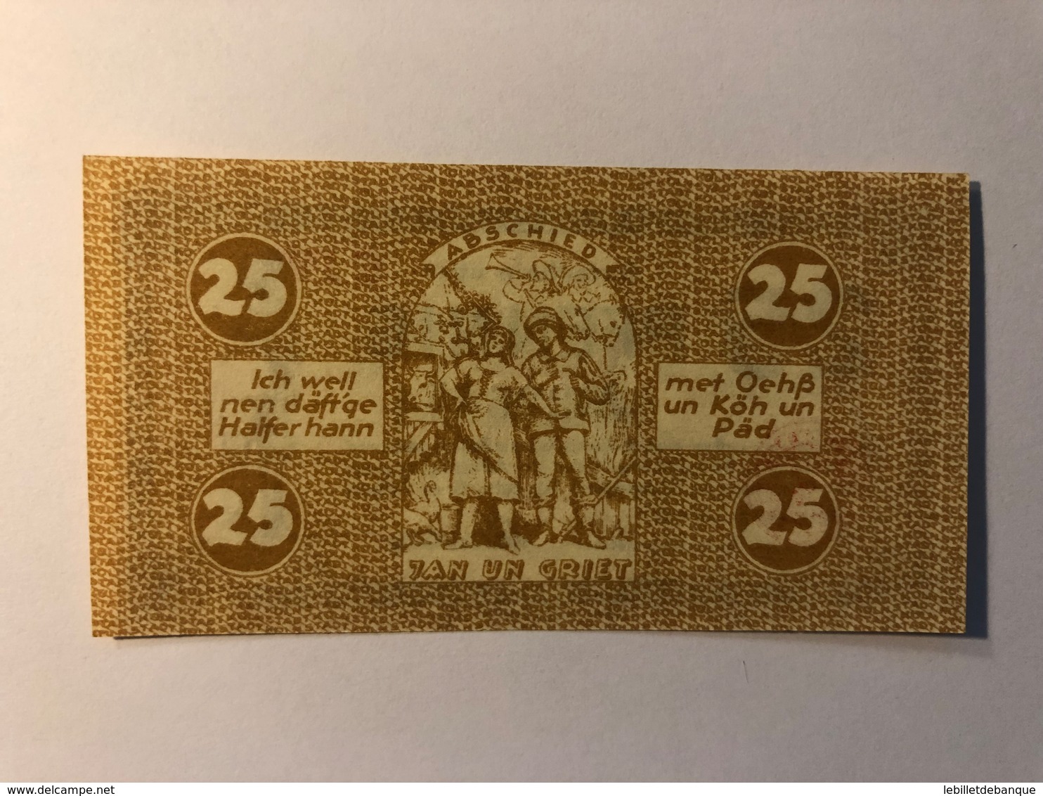 Allemagne Notgeld Koln 25 Pfennig - Collections