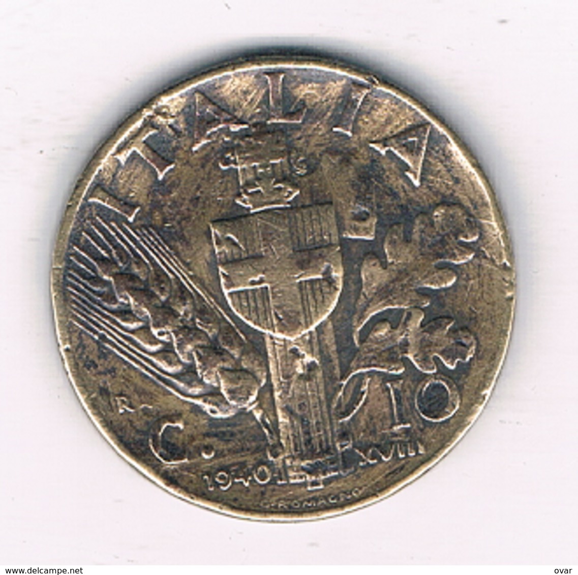 10 CENTESIMI 1940 R ITALIE /4697/ - 1900-1946 : Víctor Emmanuel III & Umberto II