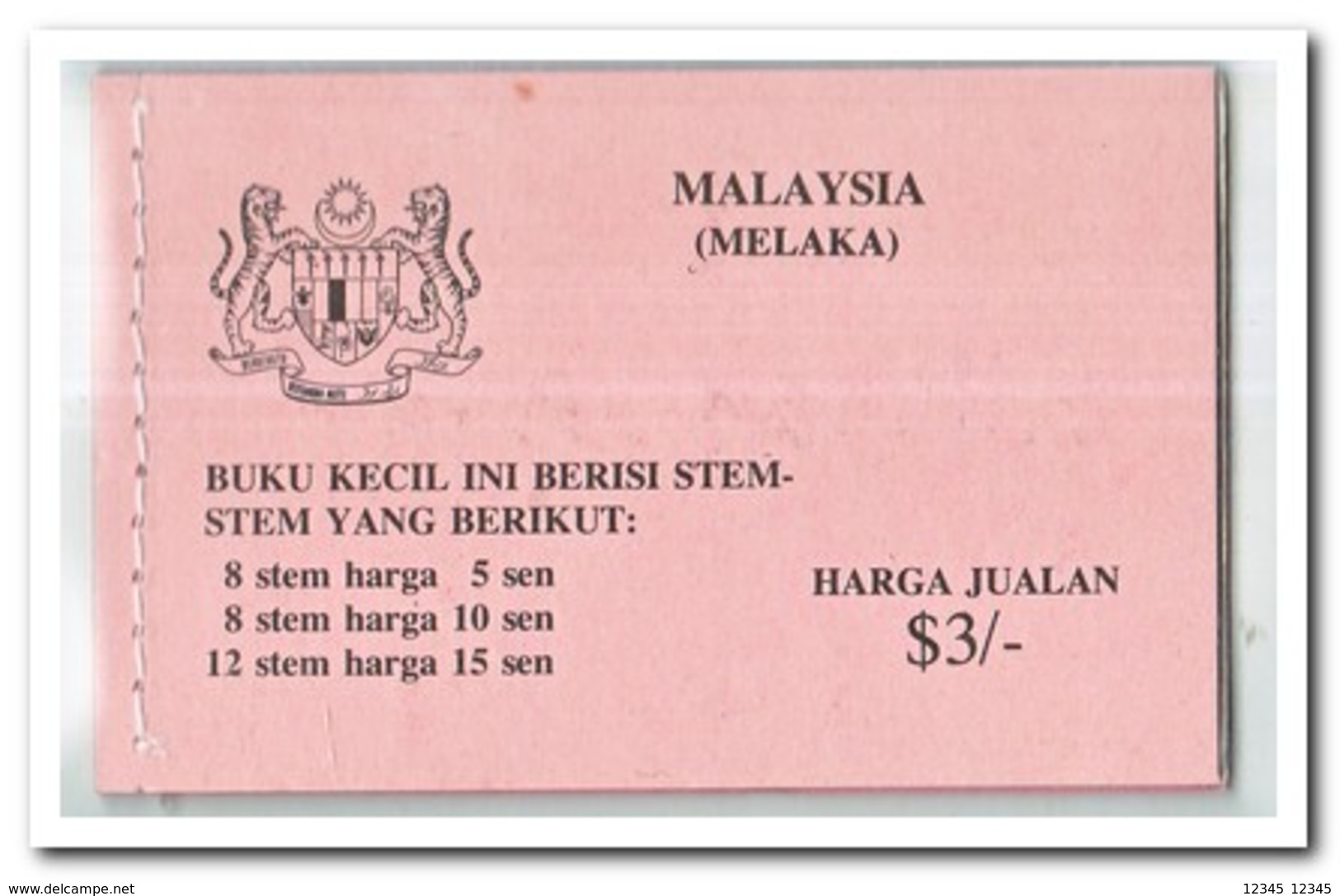 Maleisië Melaka 1979, Postfris MNH, Flowers ( Booklet ) - Maleisië (1964-...)