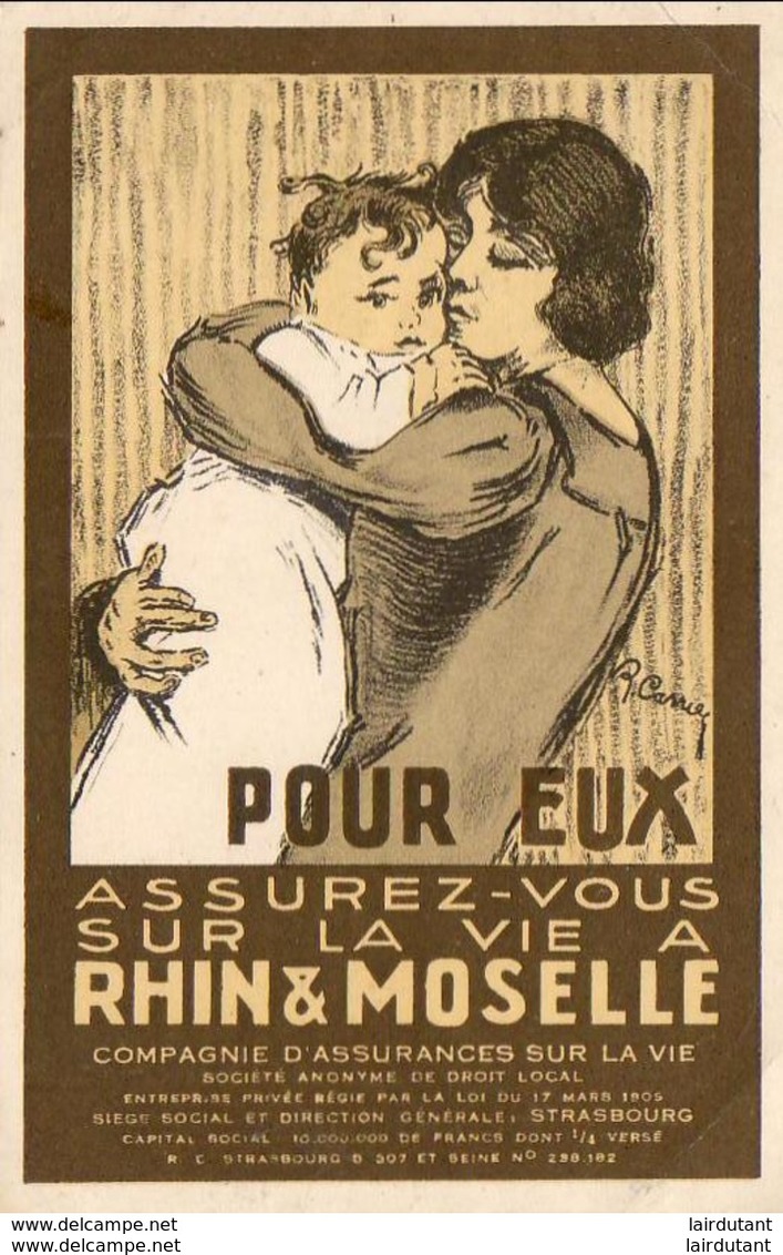 Assurance Rhin Et Moselle .......... Illustrateur Carrier - Publicité