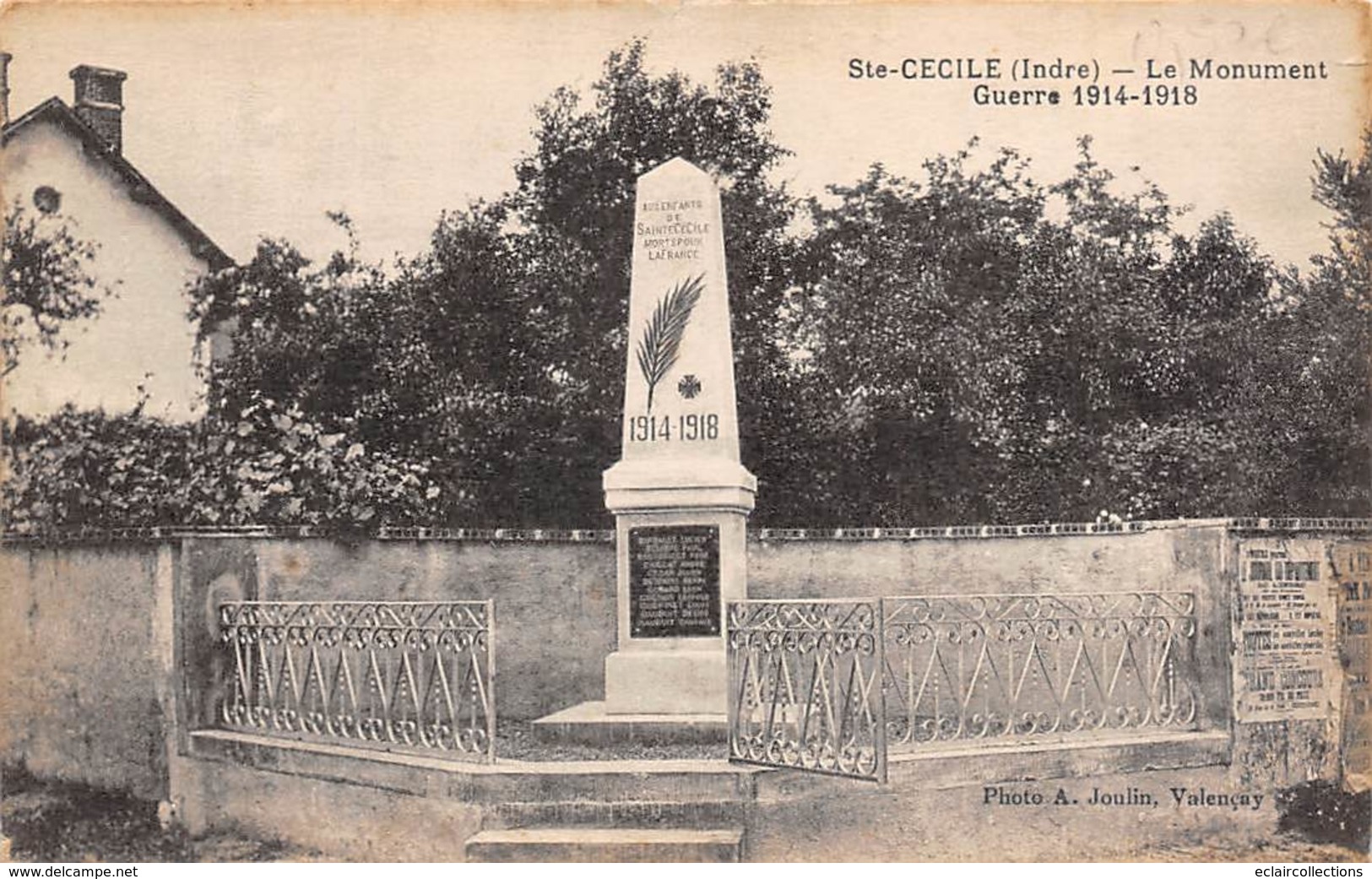 Sainte Cécile     36     Monument Aux Morts 14/18   2  (voir Scan) - Sonstige & Ohne Zuordnung