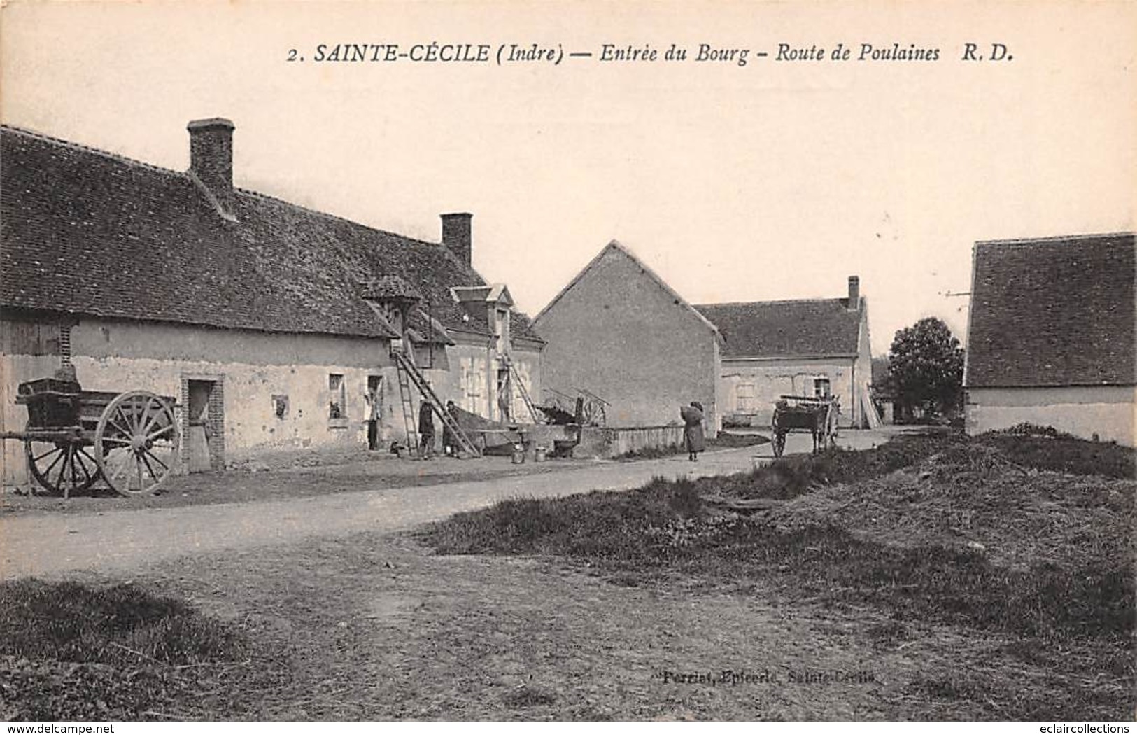 Sainte Cécile     36     Entrée Du Bourg. Route De Poulaines    (voir Scan) - Sonstige & Ohne Zuordnung