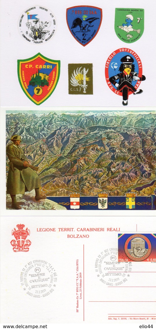 Laives (BZ) 2019 - III° Raduno Ex 7° RGT. Carabinieri " T A A " Ex Btg. - Sempre E Ovunque Settimo - - Reggimenti