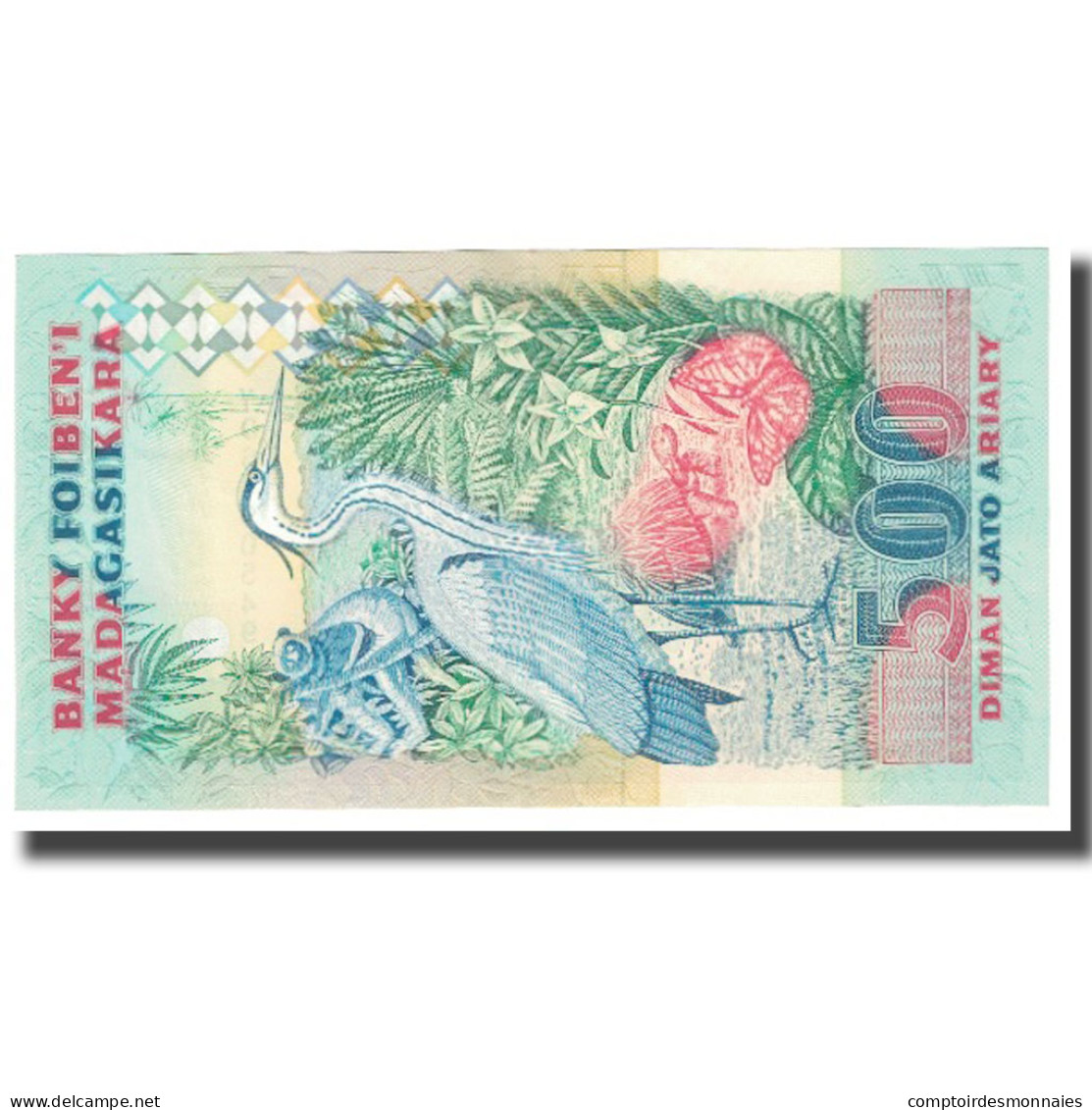 Billet, Madagascar, 2500 Francs = 500 Ariary, KM:72Ab, NEUF - Madagascar