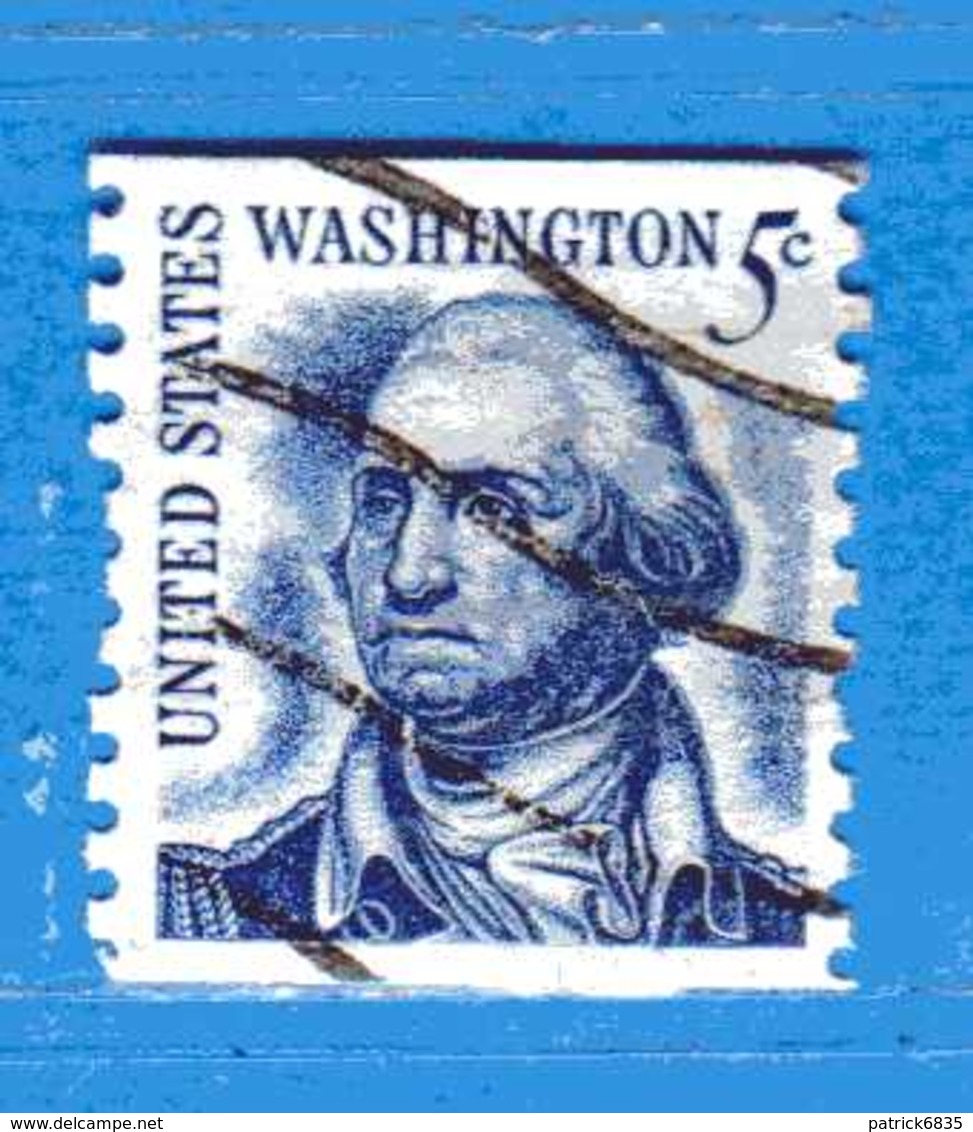 (Us2) USA °-1967-68 - Américains Célèbres- GEORGE WASHINGTON.  Yvert . 796A. D. 10 Vert.  .  USED.  Vedi Descrizione - Usati