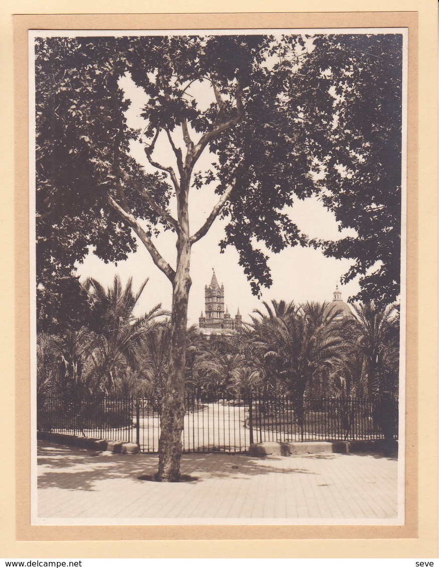 PALERMO PALERME SICILIA VILLA BONANNO 1926 Photo Amateur Format 7,5 Cm X 5,5 Cm - Luoghi