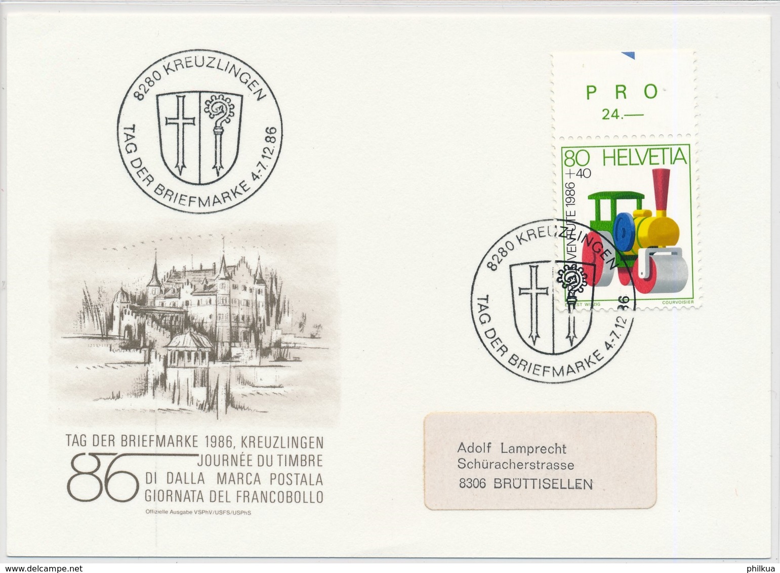 1986 - Tag Der Briefmarke - Journée Du Timbre - Giornata Del Francobolli - KREUZLINGEN - Schweiz -Suisse - Svizzera - Giornata Del Francobollo