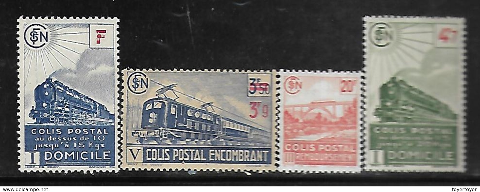 Fg191  France Colis Postaux N°201-207-211-214 N+ - Neufs