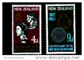 NEW ZEALAND - 1967 POST OFFICE SAVINGS BANK  SET MINT NH - Nuovi