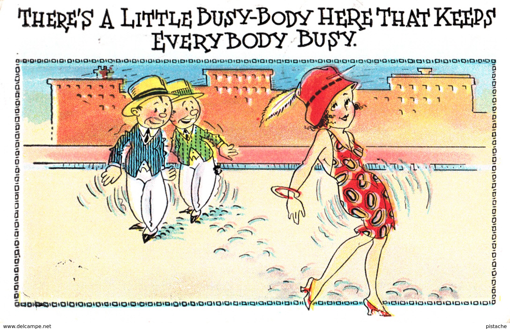 Comics Humor Comic Comique Humour - Busy-Body Sexy Lady - Series 1033 - Written 1936 - 2 Scans - Humour