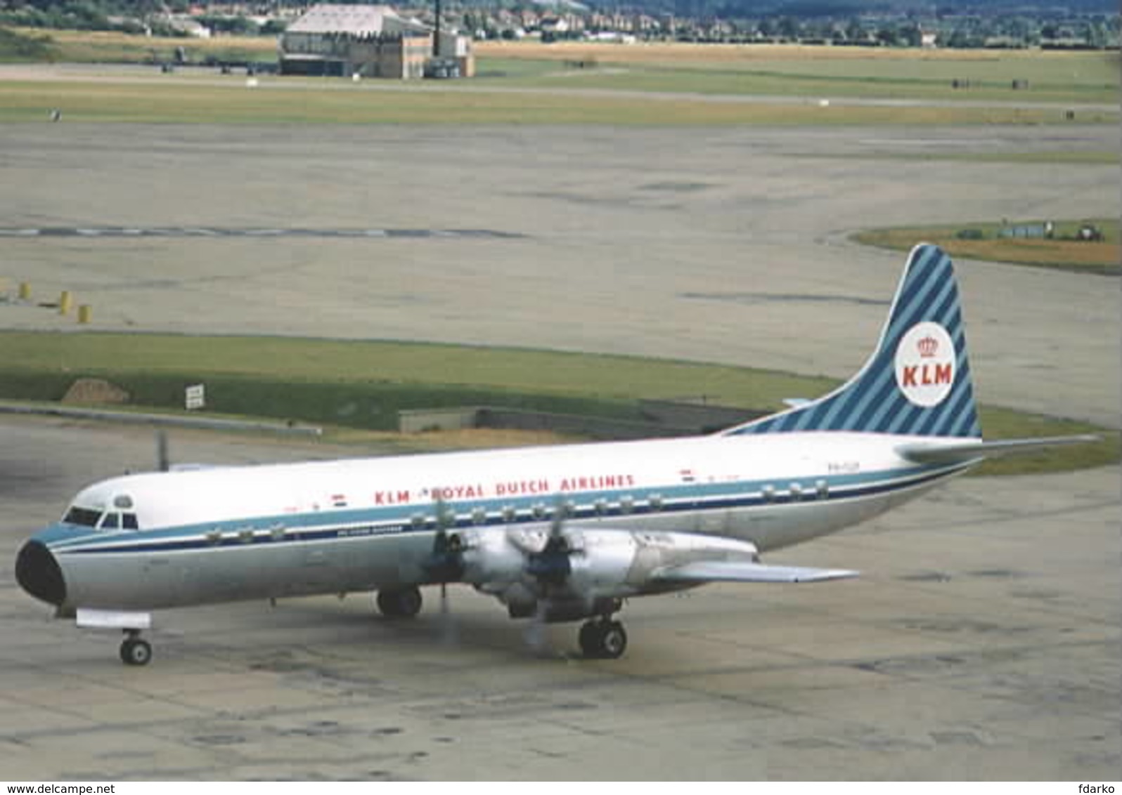 KLM Royal Dotch Airlines Mexico Lockheed L-188CF Electra PH-LLH At LHR - 1946-....: Era Moderna