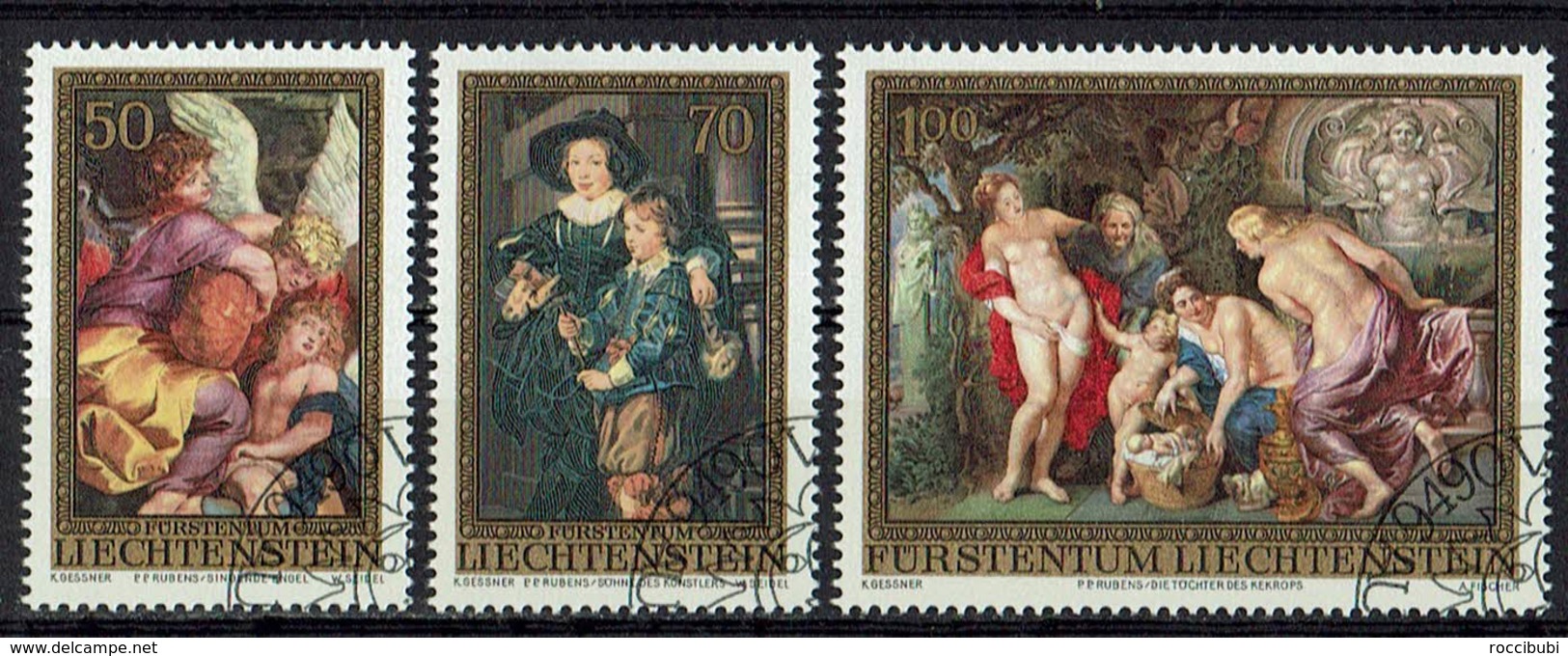 *Liechtenstein 1976 // Mi. 655/657 O - Rubens