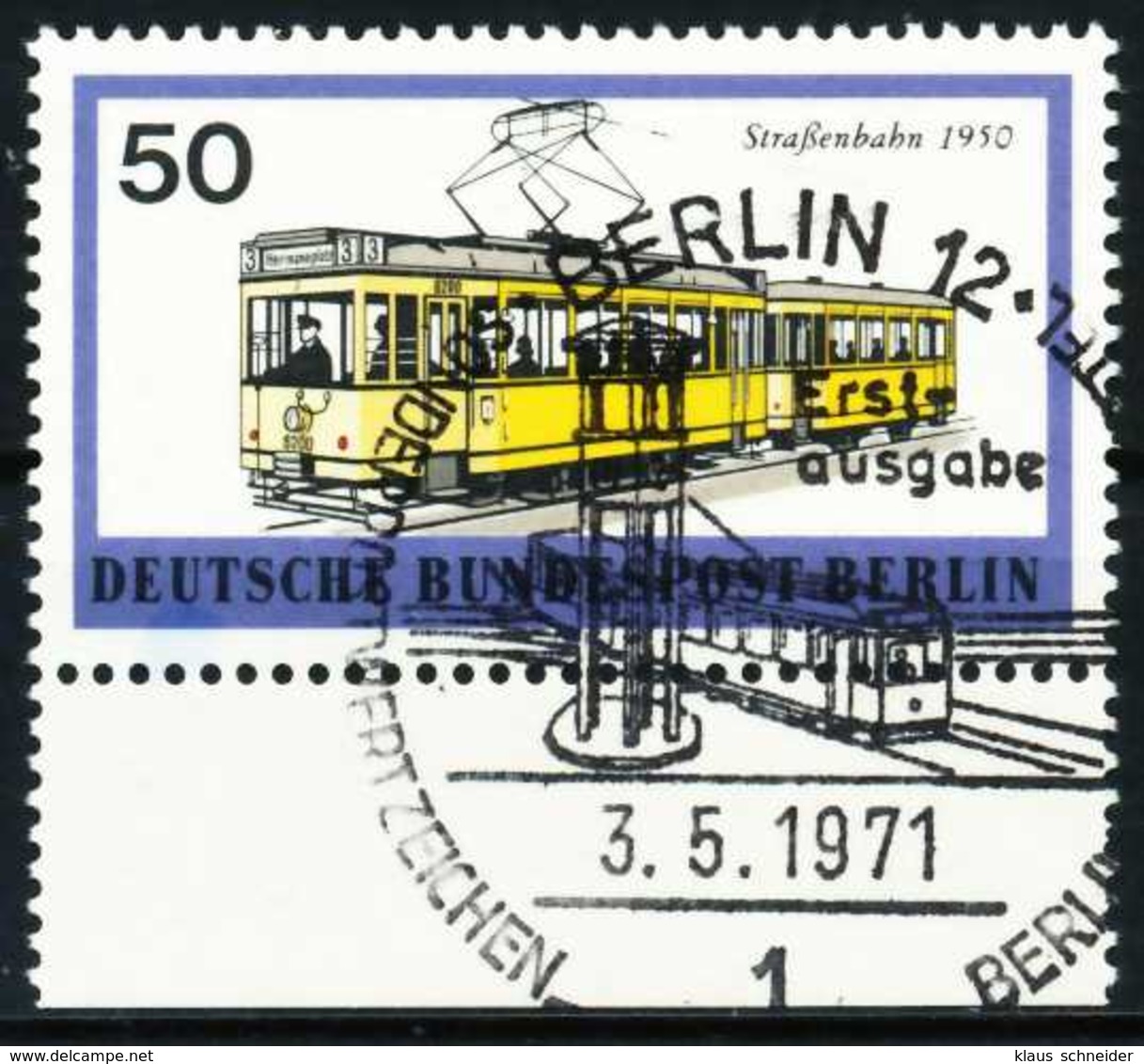 BERLIN 1971 Nr 383 ZENTR-ESST URA X5E821E - Usados