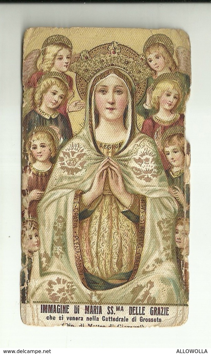 4242"IMMAGINE DI MARIA SS.ma DELLE GRAZIE CHE SI VENERA NELLA CATTEDRALE DI GROSSETO"  ORIG. - Devotion Images