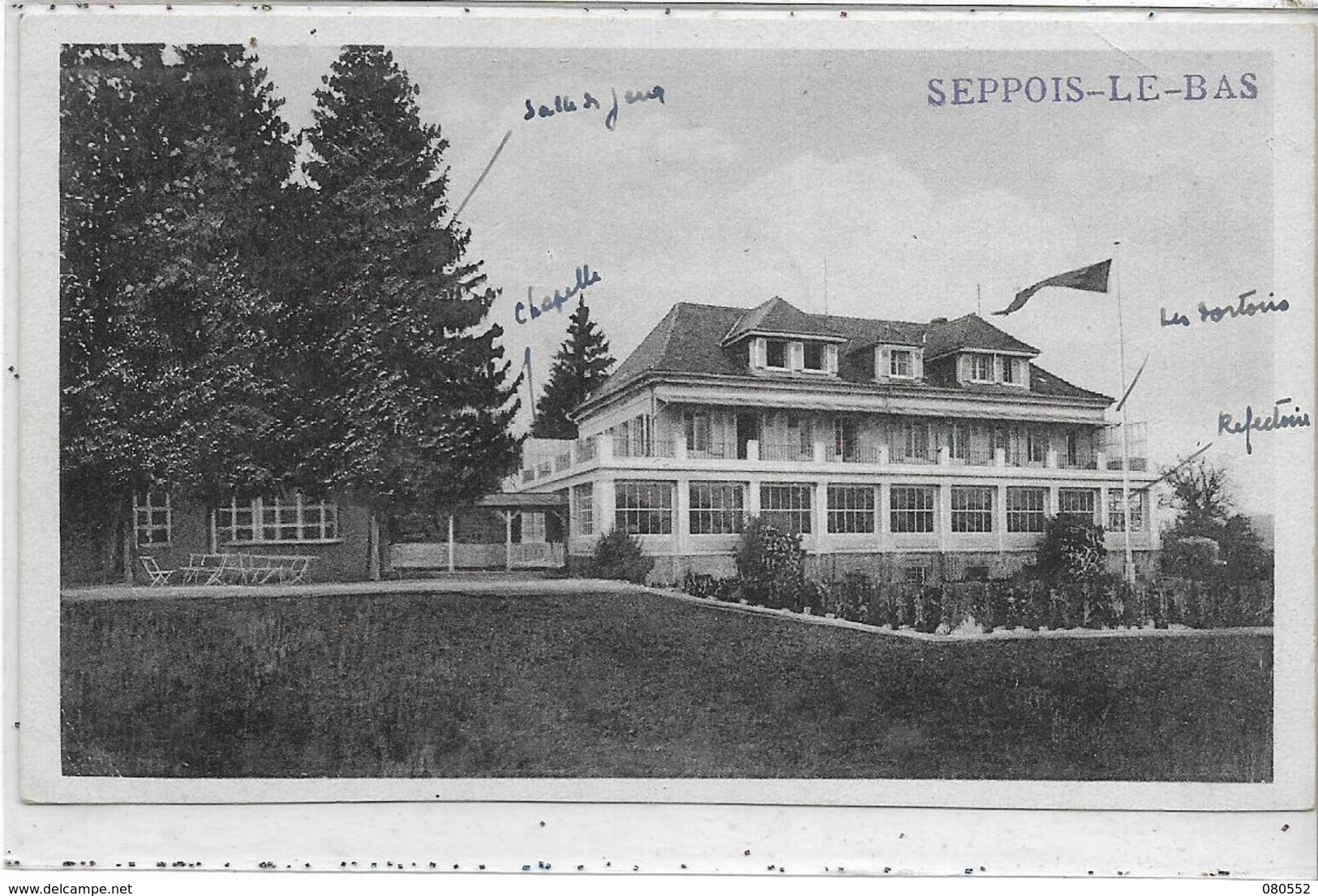 68 SEPPOIS-LE-BAS . Colonie D'enfants Mulhousiens , édit : Jean Kûntz Sultz , écrite  , état Extra - Sainte-Croix-aux-Mines