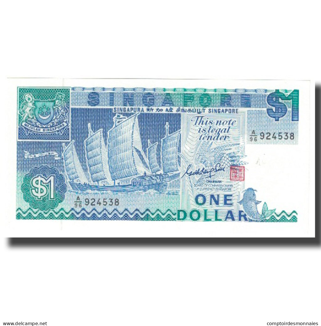 Billet, Singapour, 1 Dollar, KM:18a, NEUF - Singapur