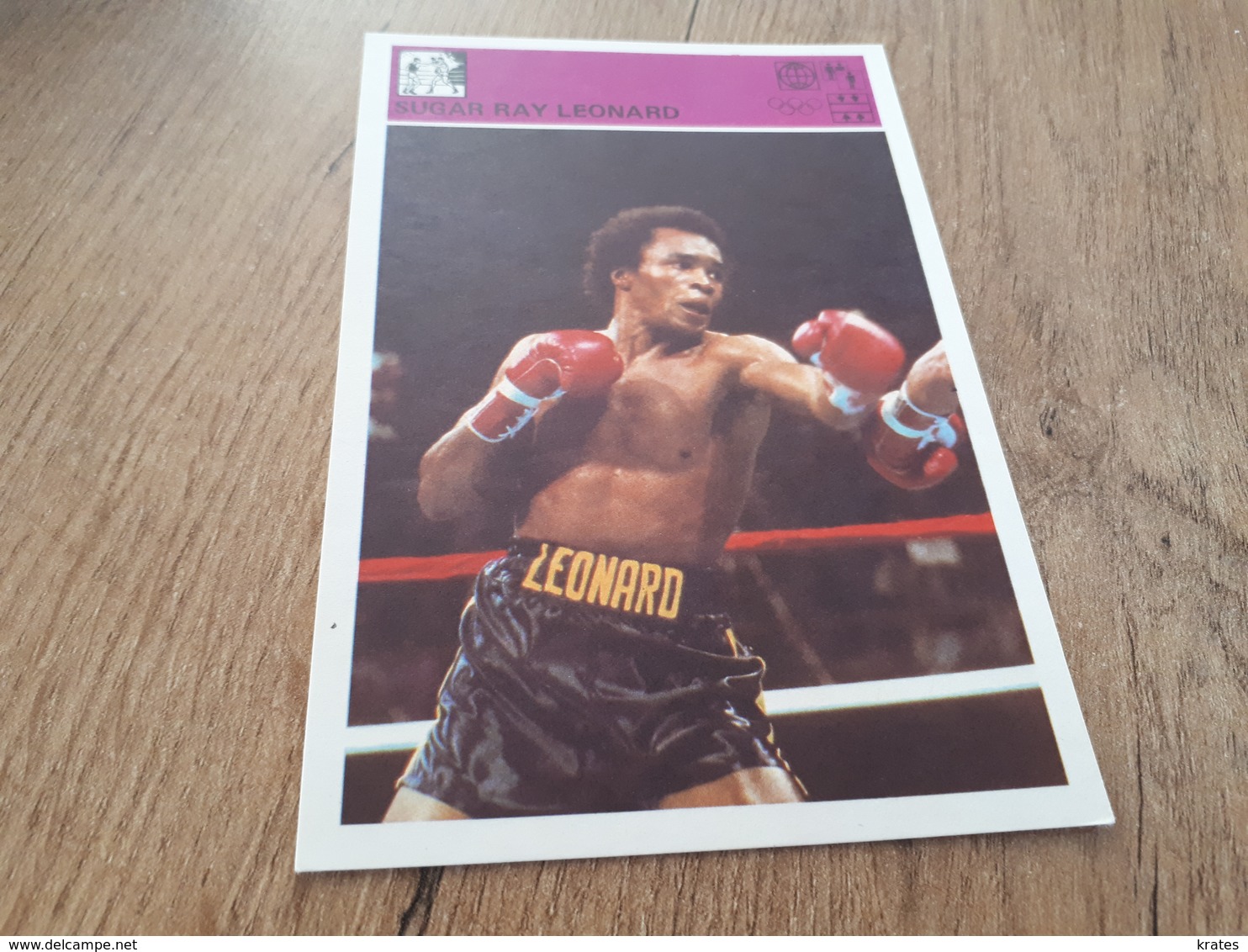 Svijet Sporta Card - Boxing, Sugar Ray Leonard     157 - Boxe