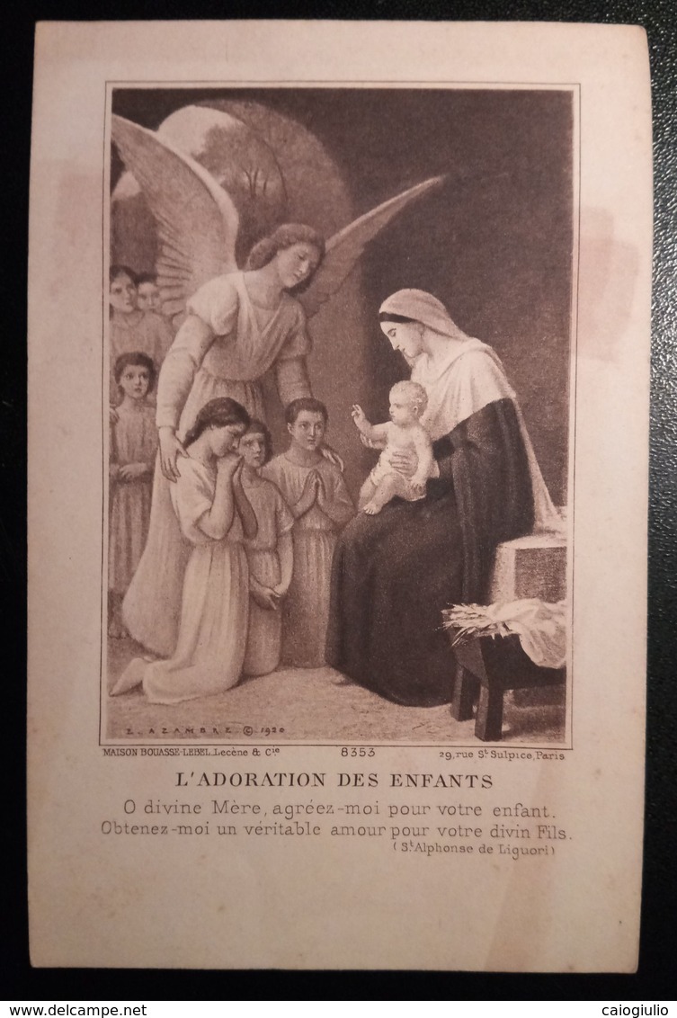 Santino Ricordo Prima Comunione - S. Giovannino Degli Scolopi - Firenze 1938 - Religion & Esotérisme