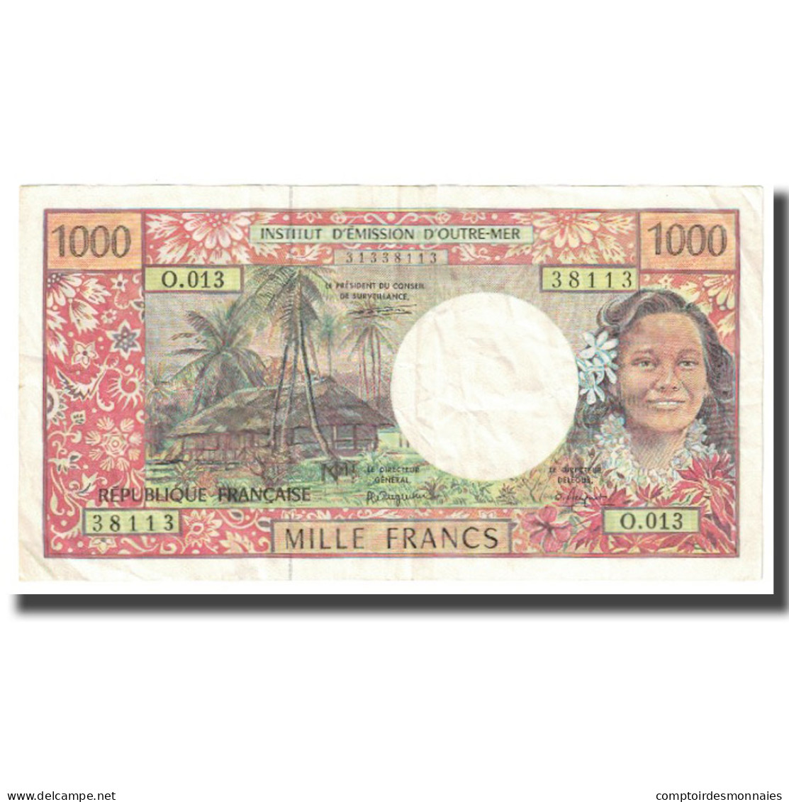 Billet, French Pacific Territories, 1000 Francs, KM:2a, SUP - Papeete (Polinesia Francese 1914-1985)